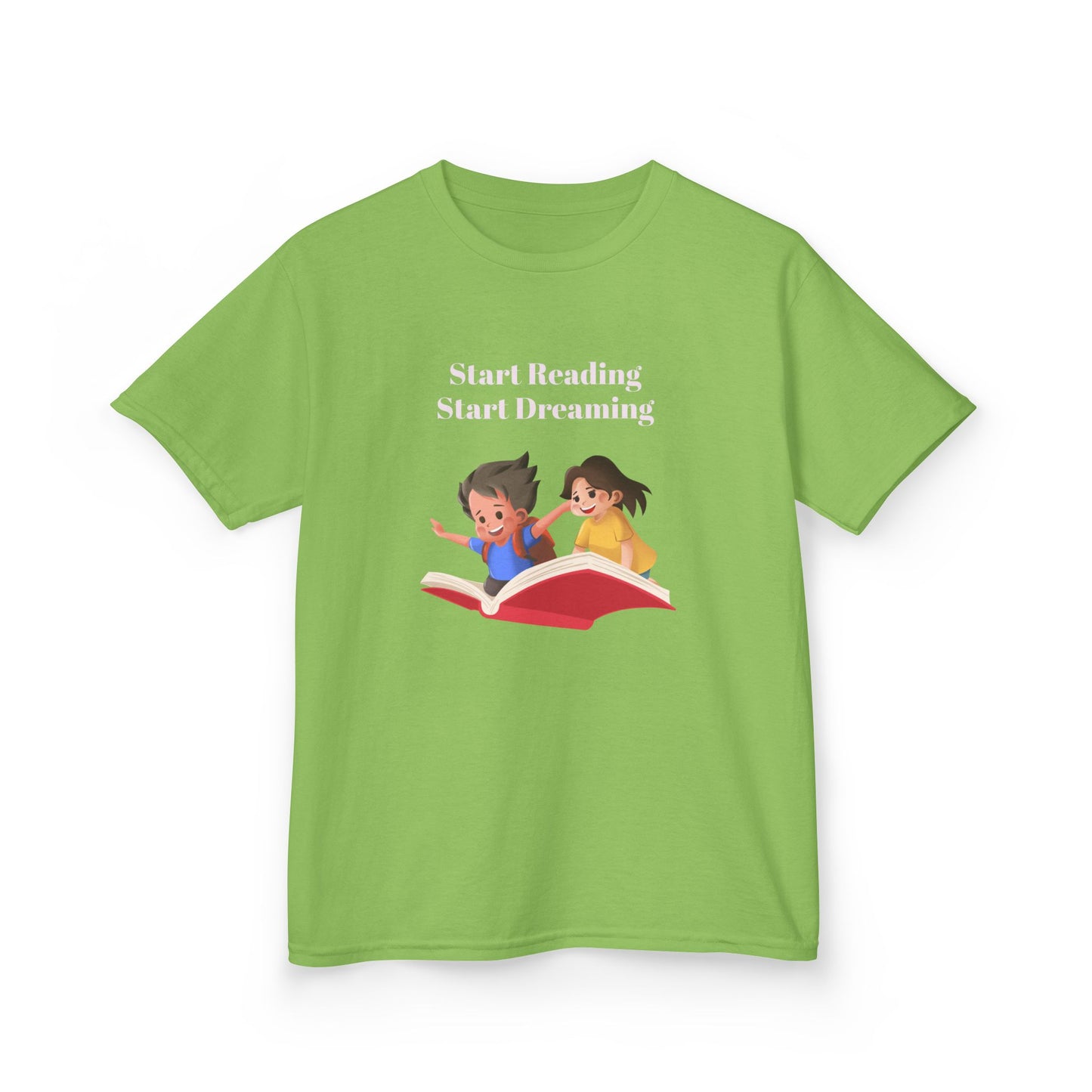 CA - Kids Heavy Cotton Tee - "Start Reading, Start Dreaming"