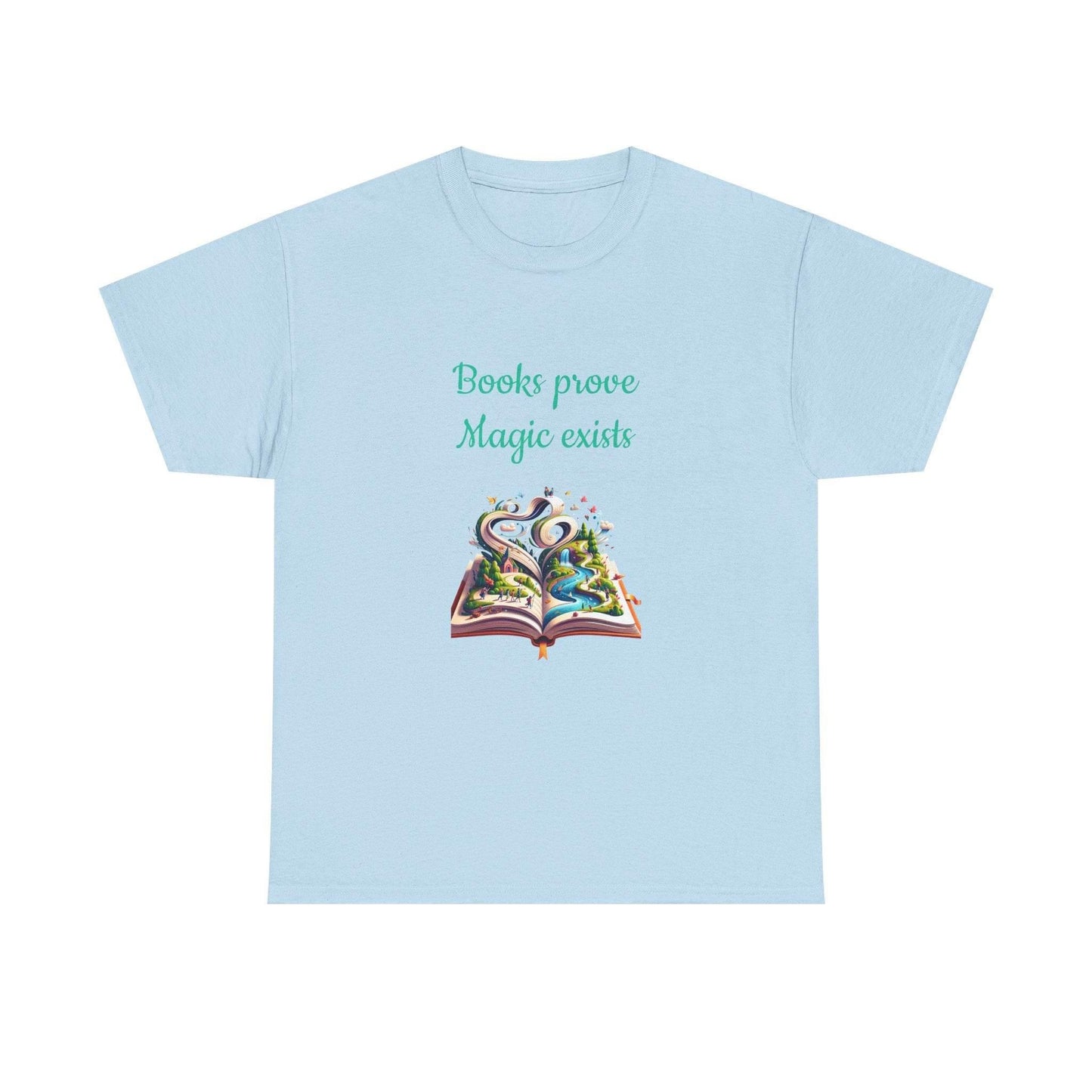 Magic exists - Unisex Heavy Cotton Tee for Book Lovers - The Dreamer's Bookshop.