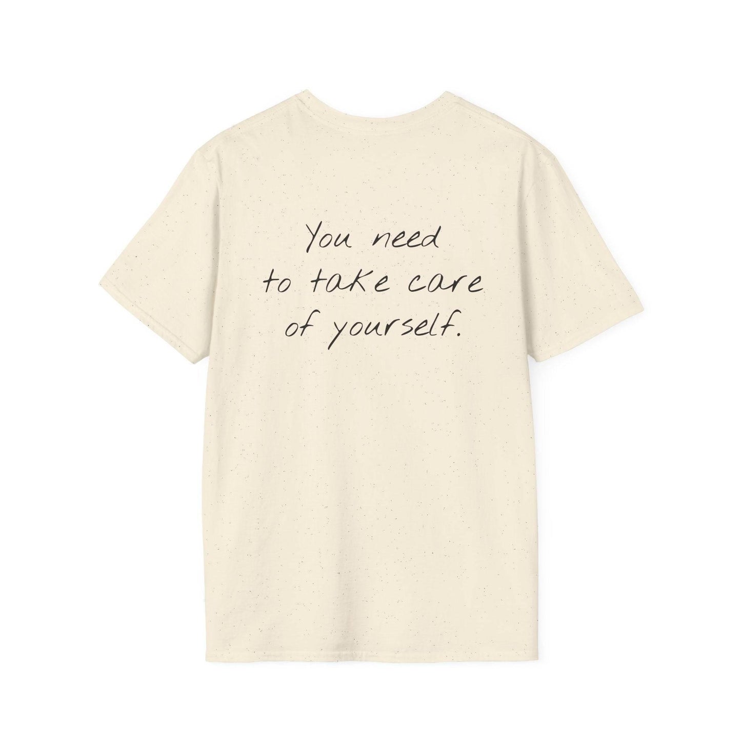 Unisex Softstyle T-Shirt - 'Take Care' Inspirational - The Dreamer's Bookshop.