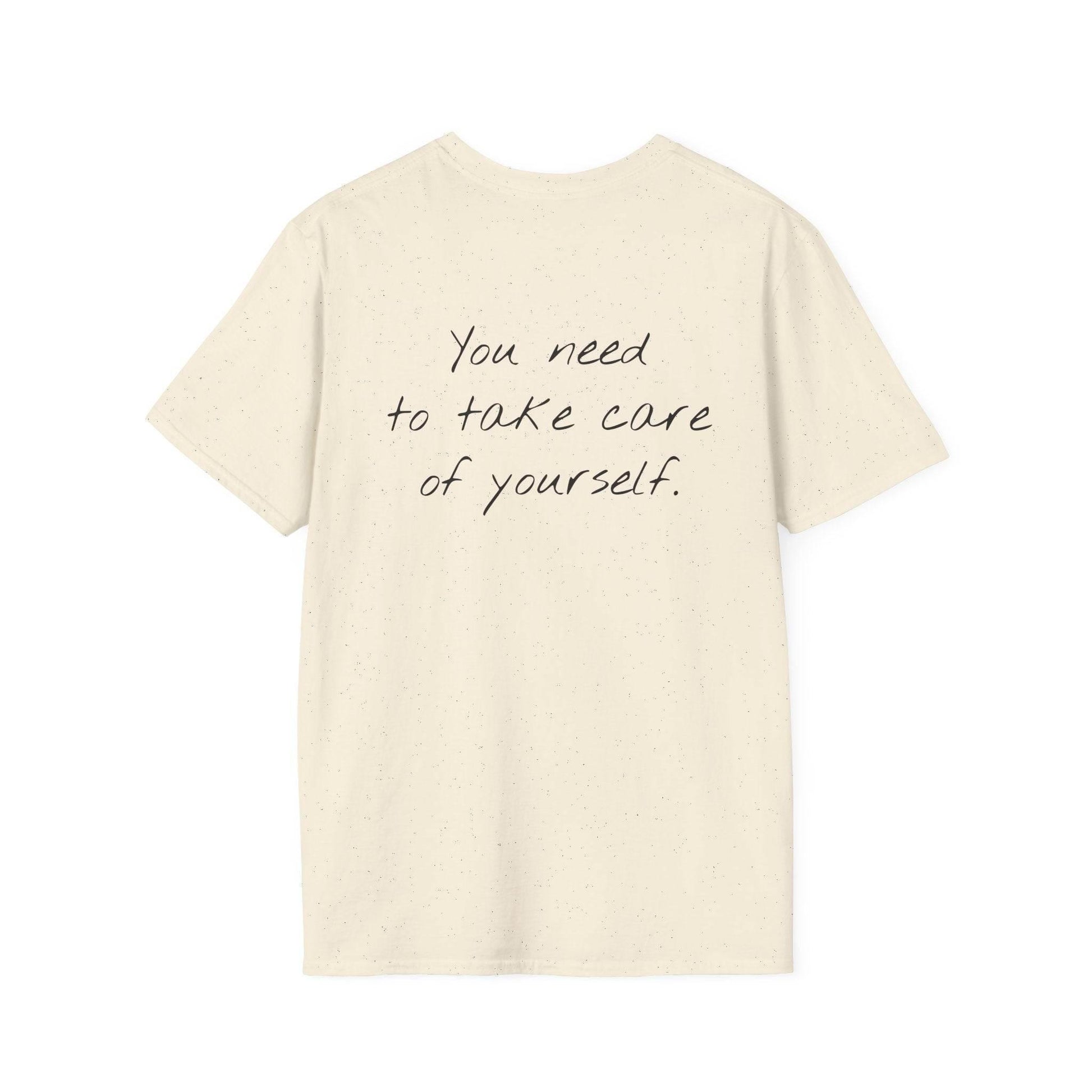 Unisex Softstyle T-Shirt - 'Take Care' Inspirational - The Dreamer's Bookshop.
