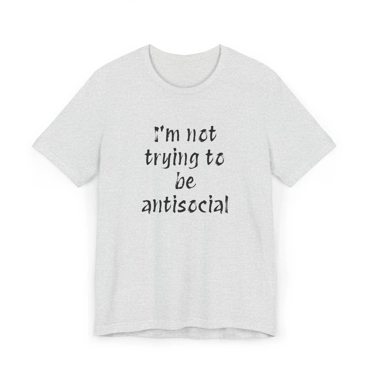 Funny Unisex Jersey T-Shirt - Anti-Social Vibe for Booktroverts - The Dreamer's Bookshop.