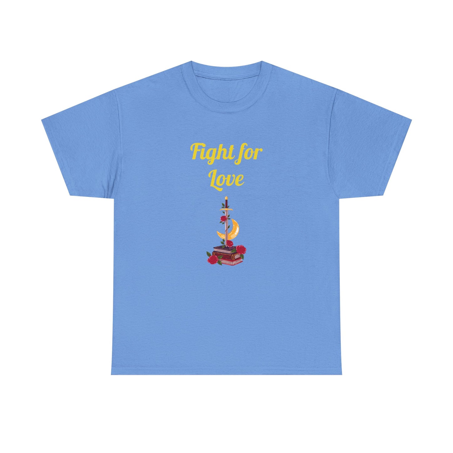 CA - Fight for Love -  Graphic Tee - Unisex Heavy Cotton T-Shirt Romance Books