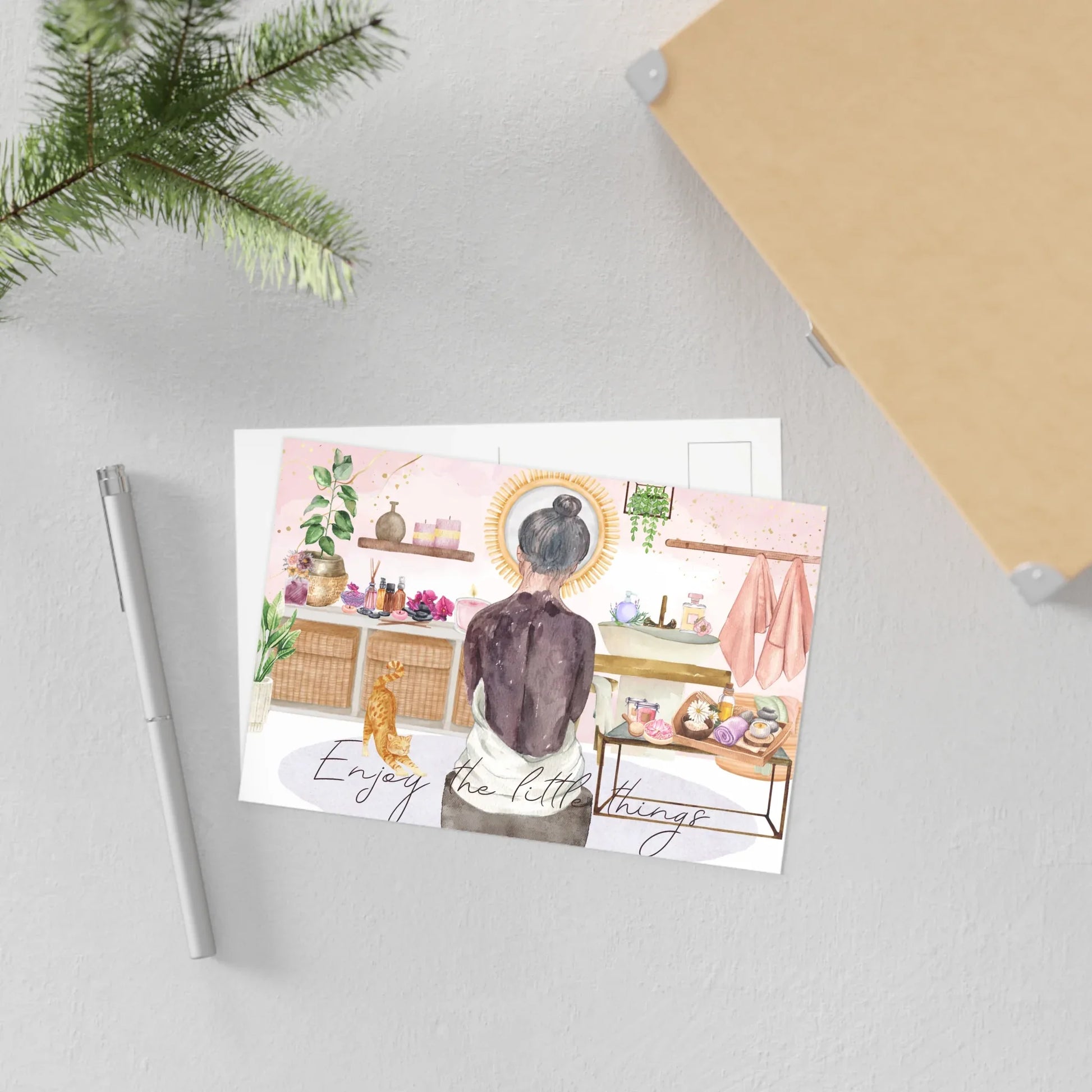 The Dreamer's Bookshop "Spa Day" Enjoy the Little Things Card - The Dreamer's Bookshop.