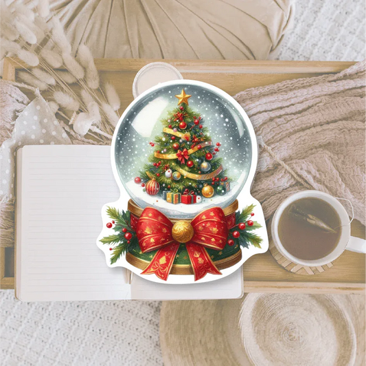 Plan & Plot Studio - Snowglobe | Gestanste sticker - The Dreamer's Bookshop.
