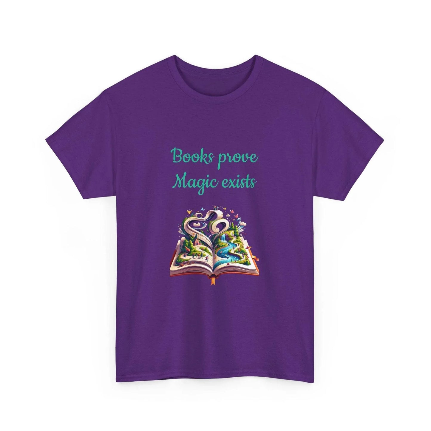 Magic exists - Unisex Heavy Cotton Tee for Book Lovers - The Dreamer's Bookshop.
