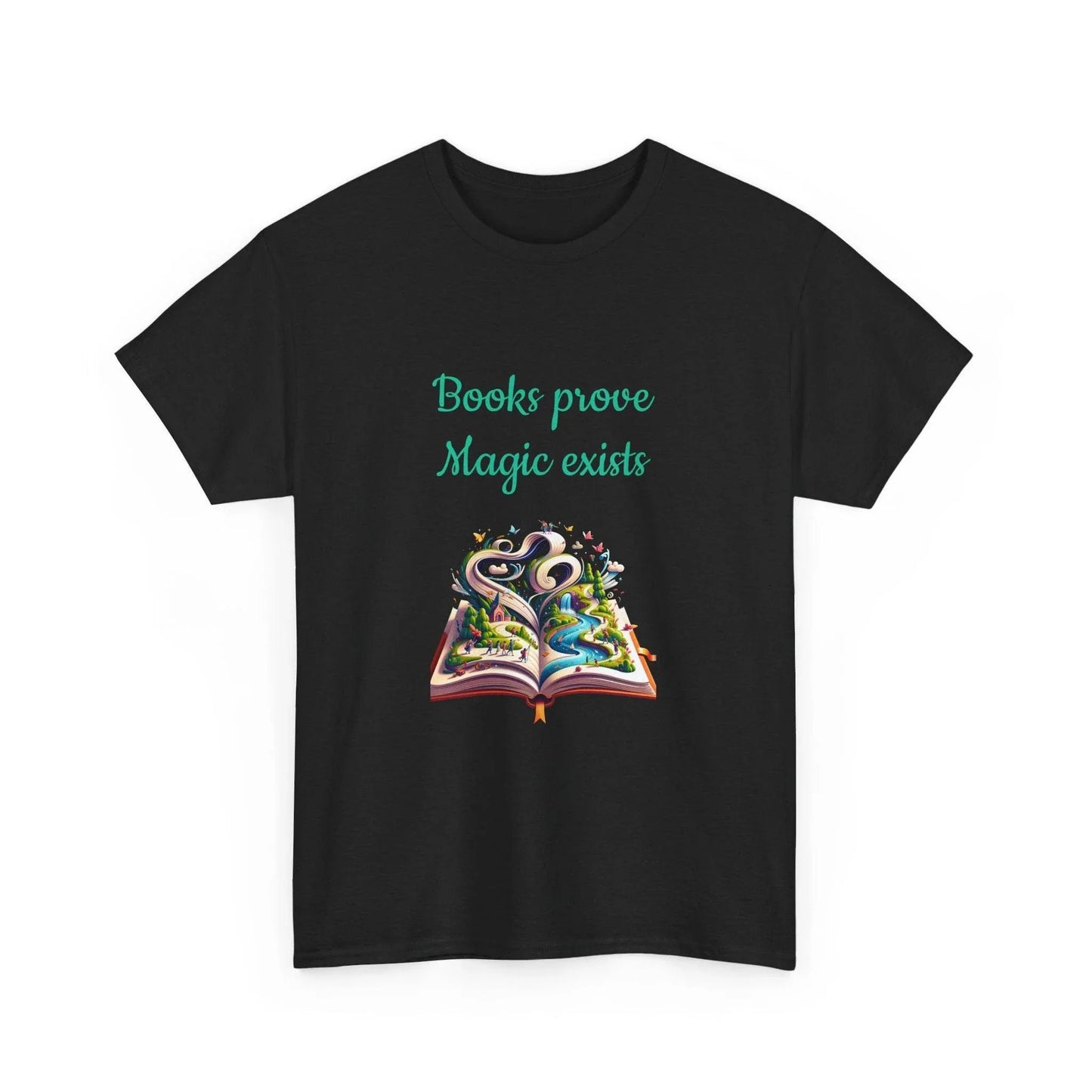 Magic exists - Unisex Heavy Cotton Tee for Book Lovers - The Dreamer's Bookshop.