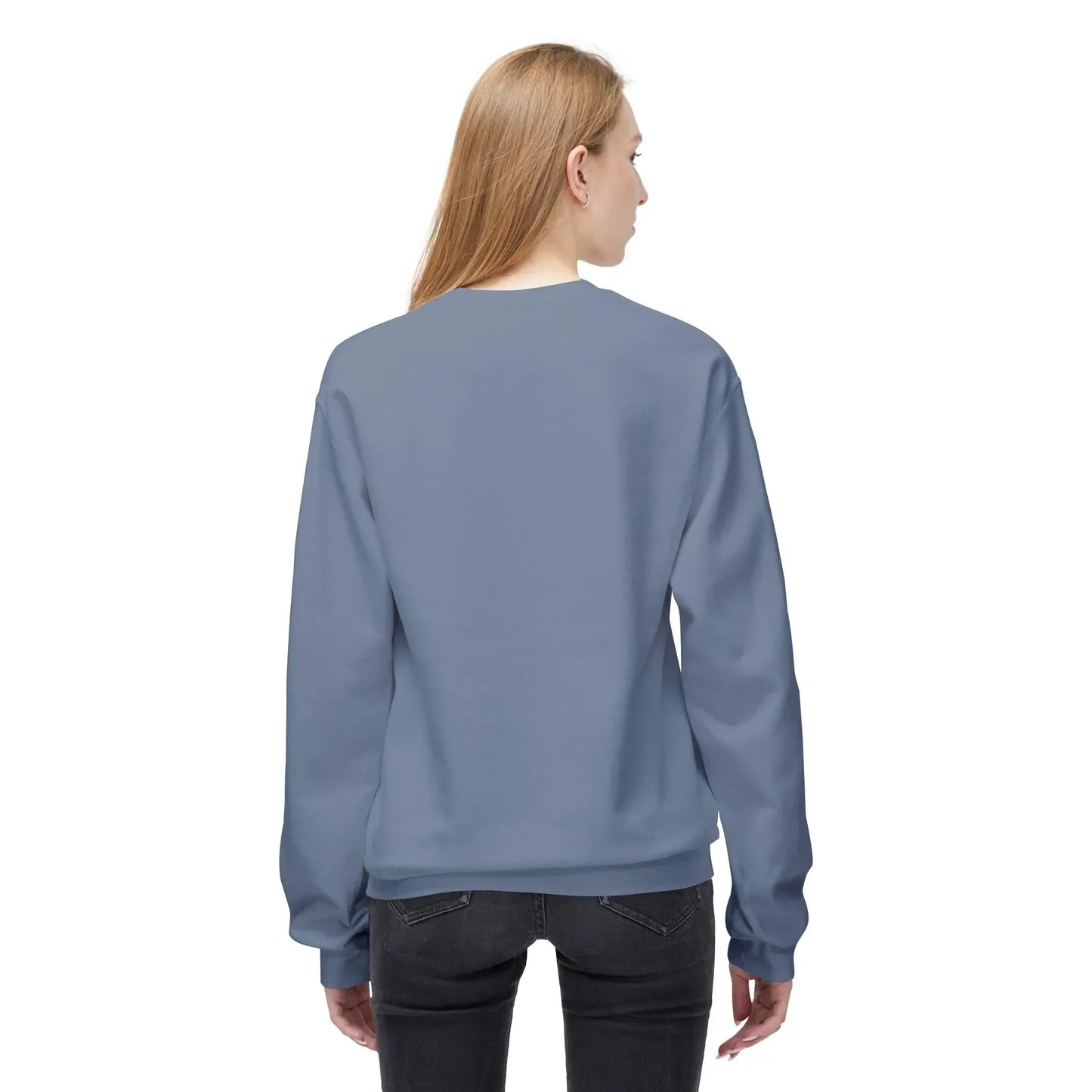 Winter Deer Fleece Crewneck Sweatshirt - Unisex Midweight - The Dreamer's Bookshop.