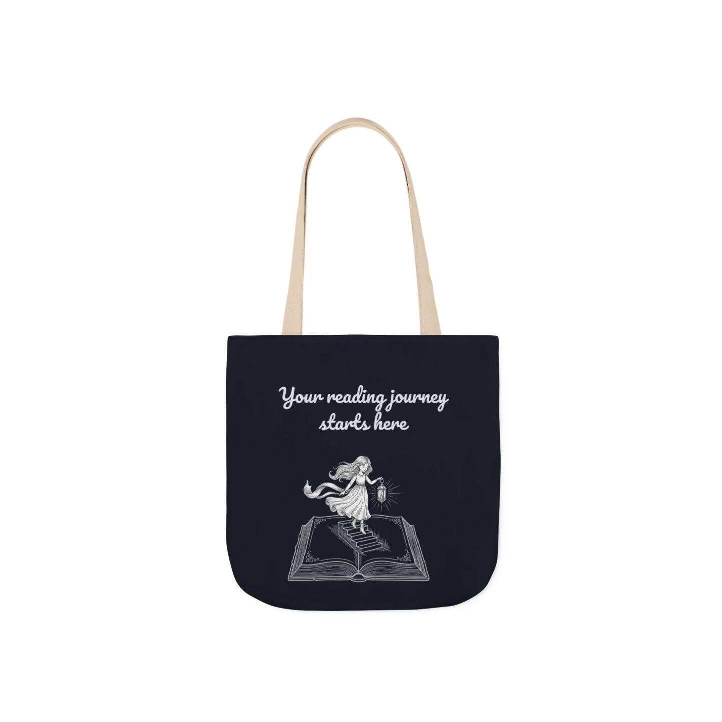 Whimsical Tote Bag - "Reading Journey"