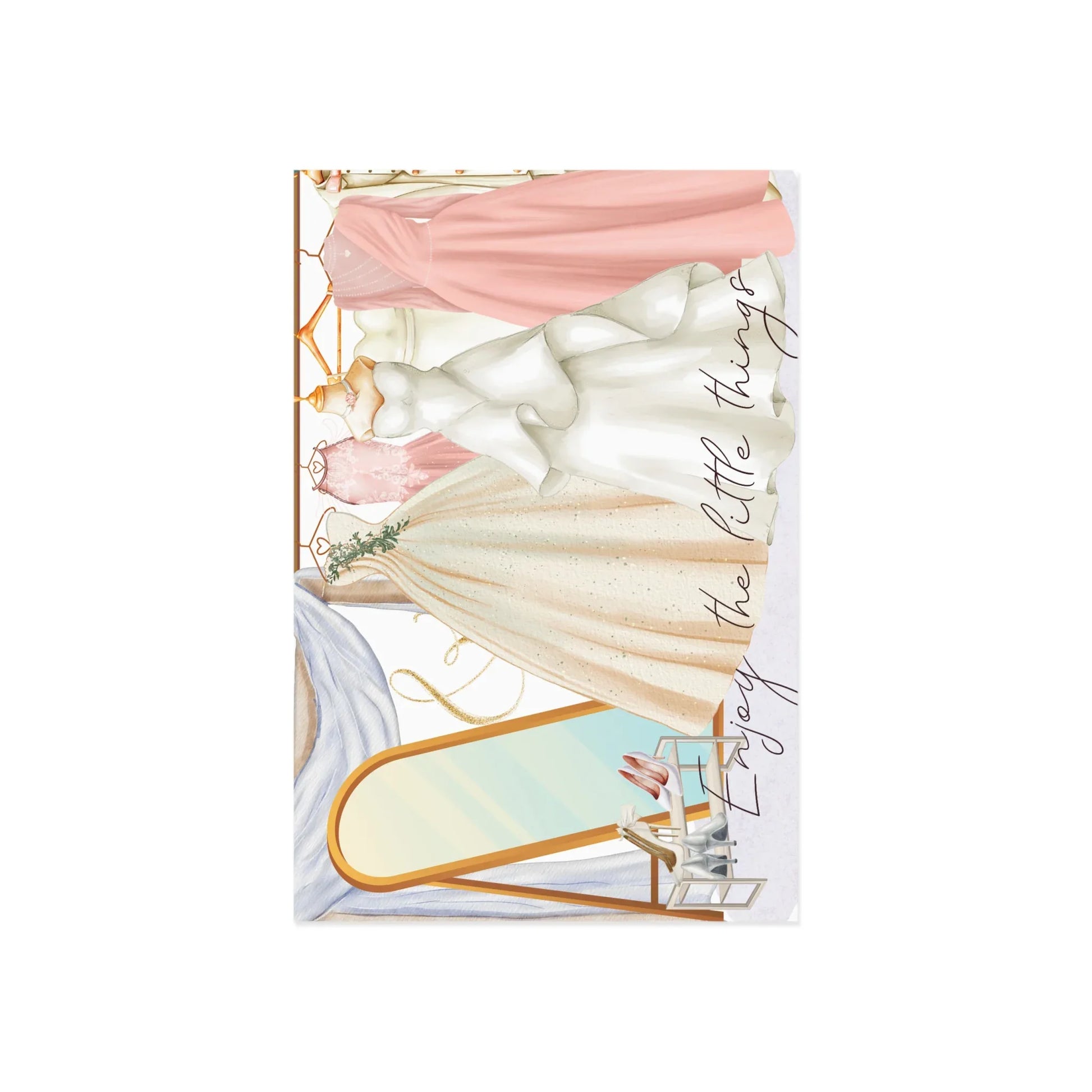 The Dreamer's Bookshop "Wedding Gown" Enjoy the Little Things Card - The Dreamer's Bookshop.