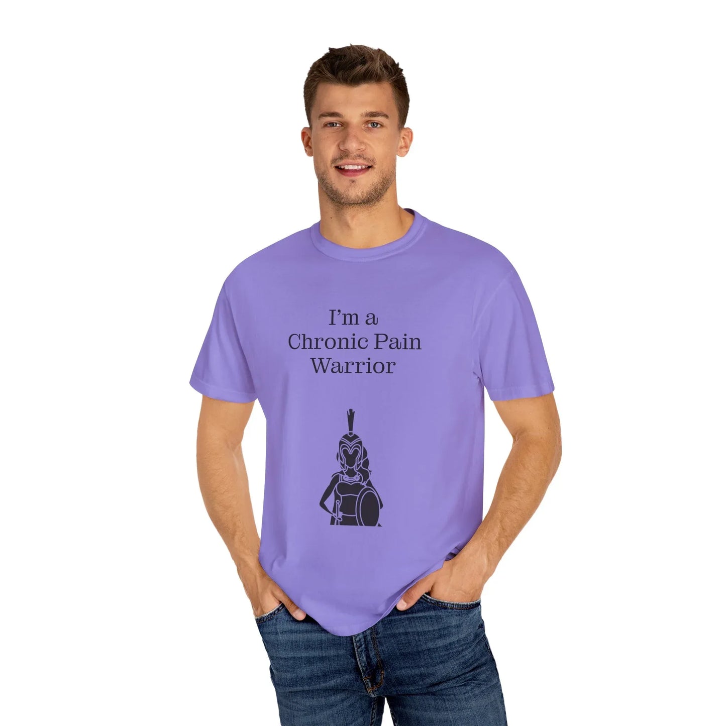Chronic Pain Warrior Unisex Garment-Dyed T-Shirt - Empowering Supportive Apparel - The Dreamer's Bookshop.