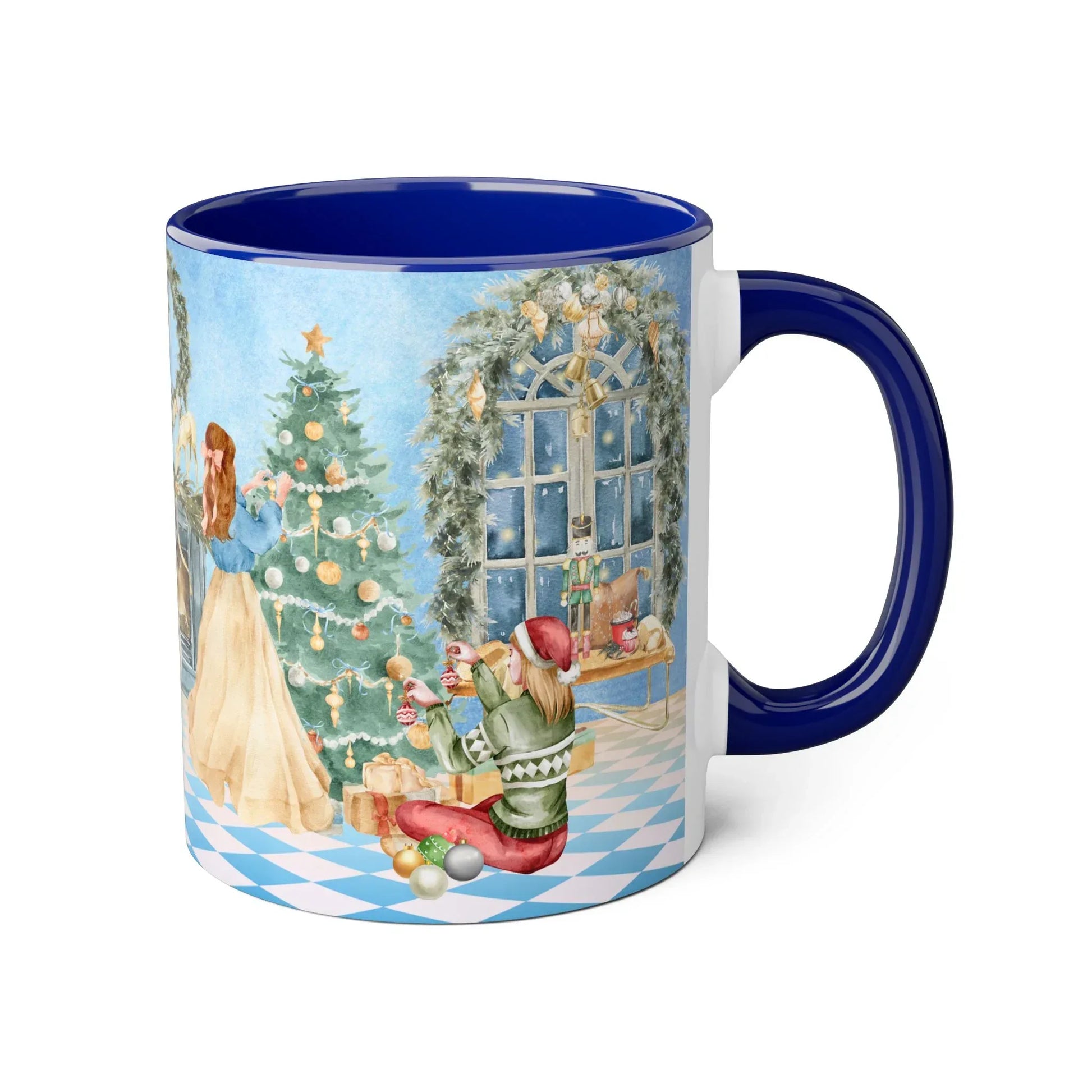 Christmas Tree Decoration Coffee Mug - 11oz Cup tis the Season - The Dreamer's Bookshop.