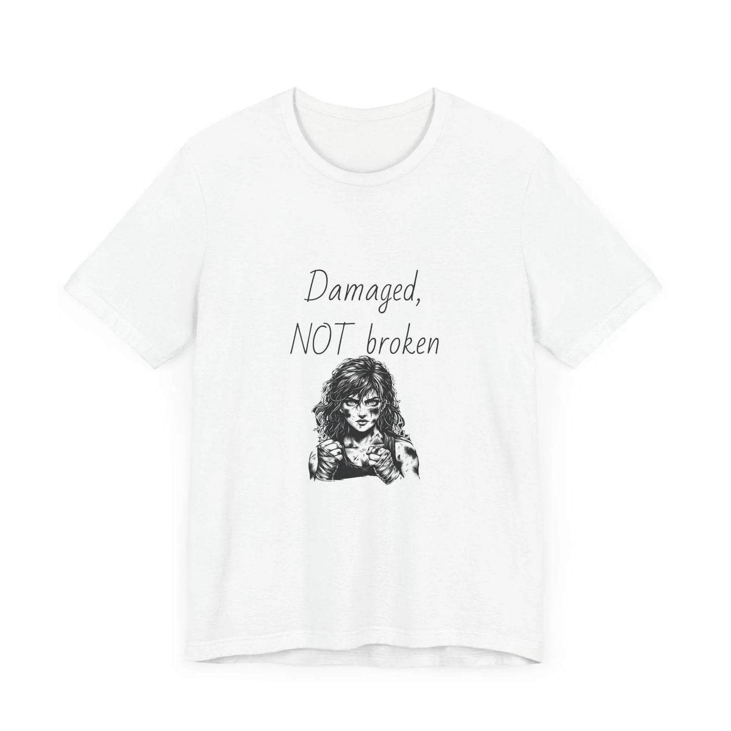 Fierce Survivor Unisex Short Sleeve Tee - Damaged, NOT broken - The Dreamer's Bookshop.