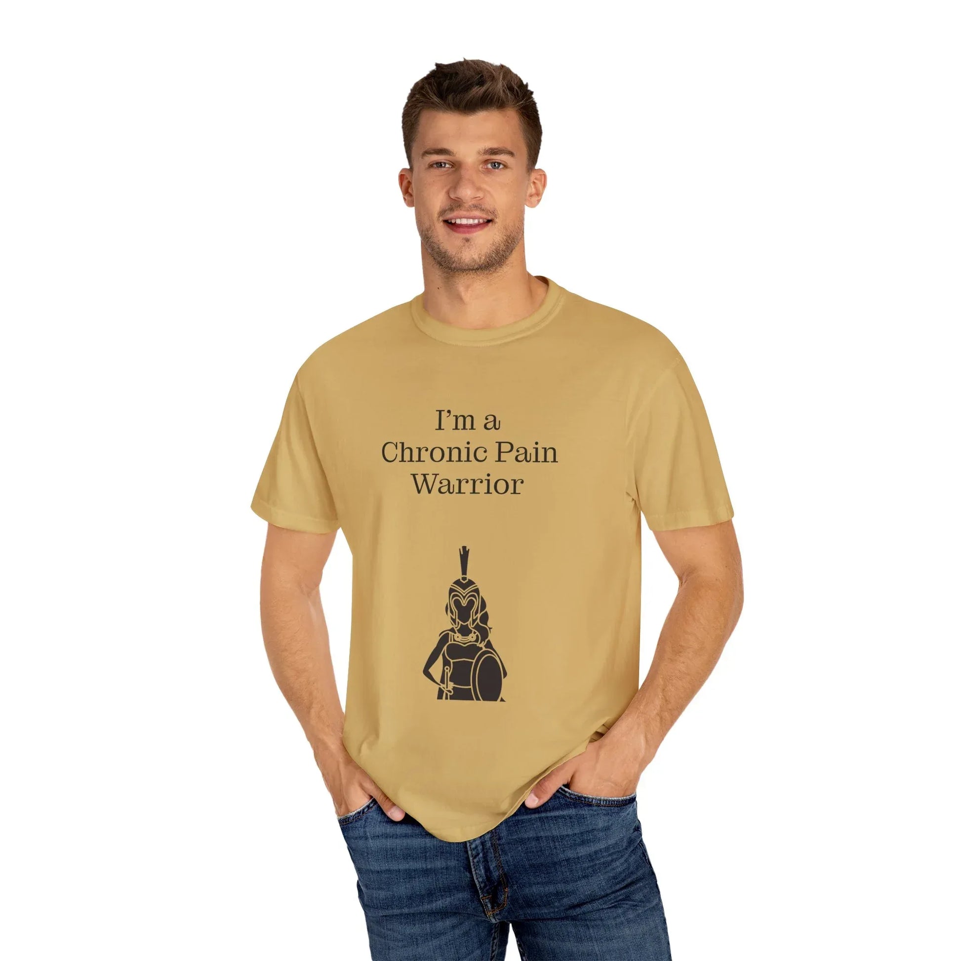 Chronic Pain Warrior Unisex Garment-Dyed T-Shirt - Empowering Supportive Apparel - The Dreamer's Bookshop.