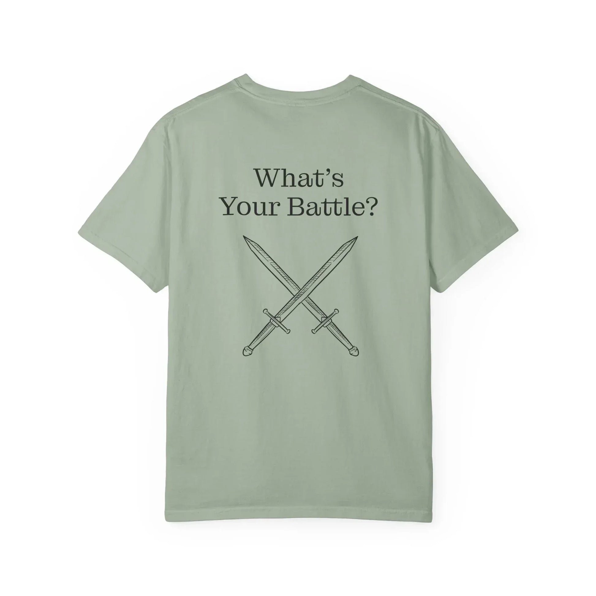 Chronic Pain Warrior Unisex Garment-Dyed T-shirt - Inspirational Motivational Tee - The Dreamer's Bookshop.
