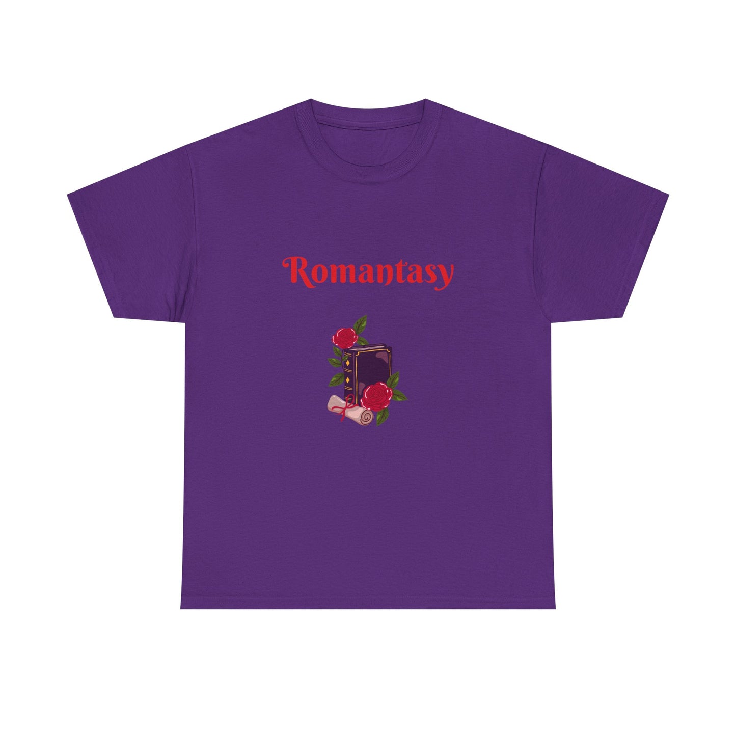 Fantasy -  Graphic Tee - Unisex Heavy Cotton T-Shirt Romantasy Books