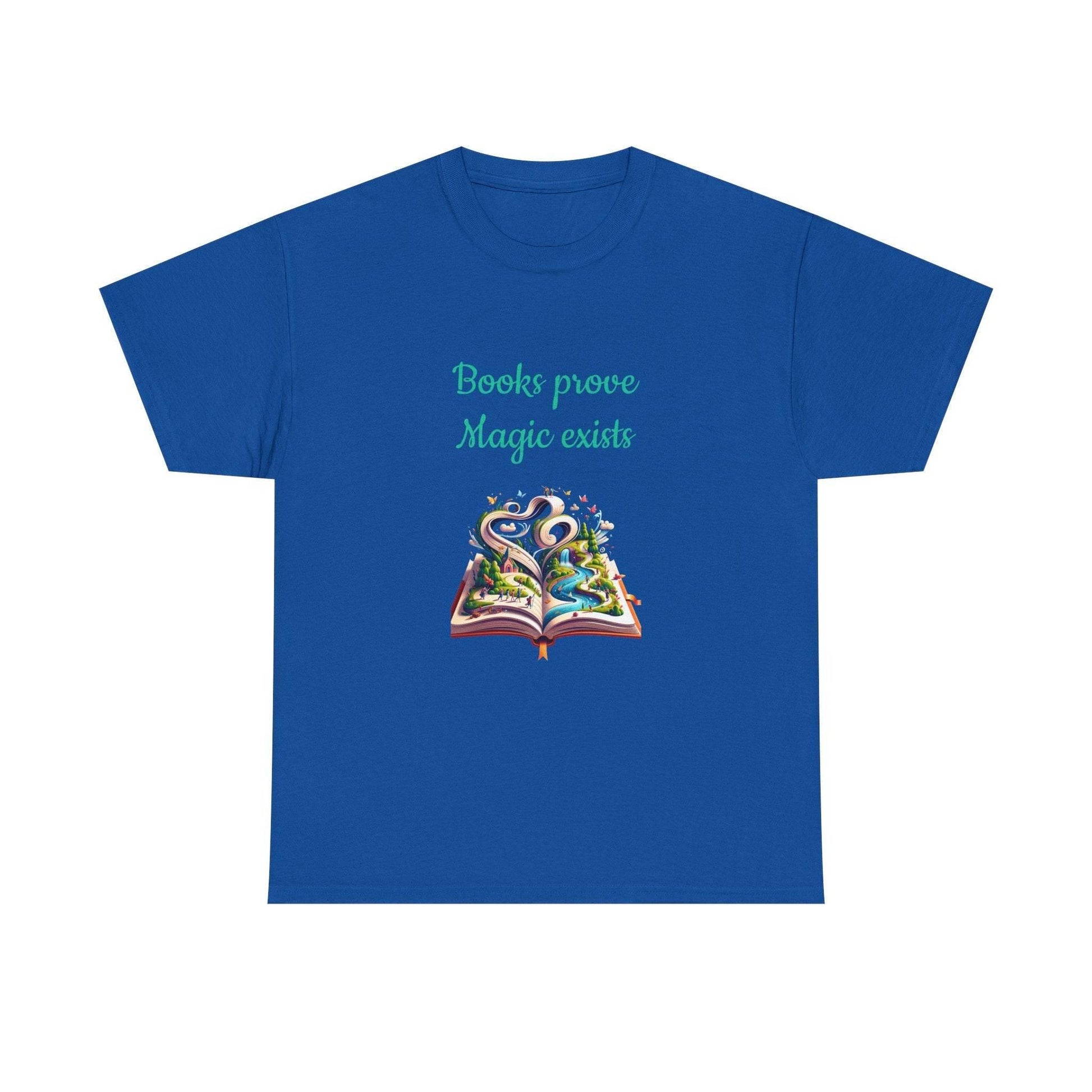 Magic exists - Unisex Heavy Cotton Tee for Book Lovers - The Dreamer's Bookshop.