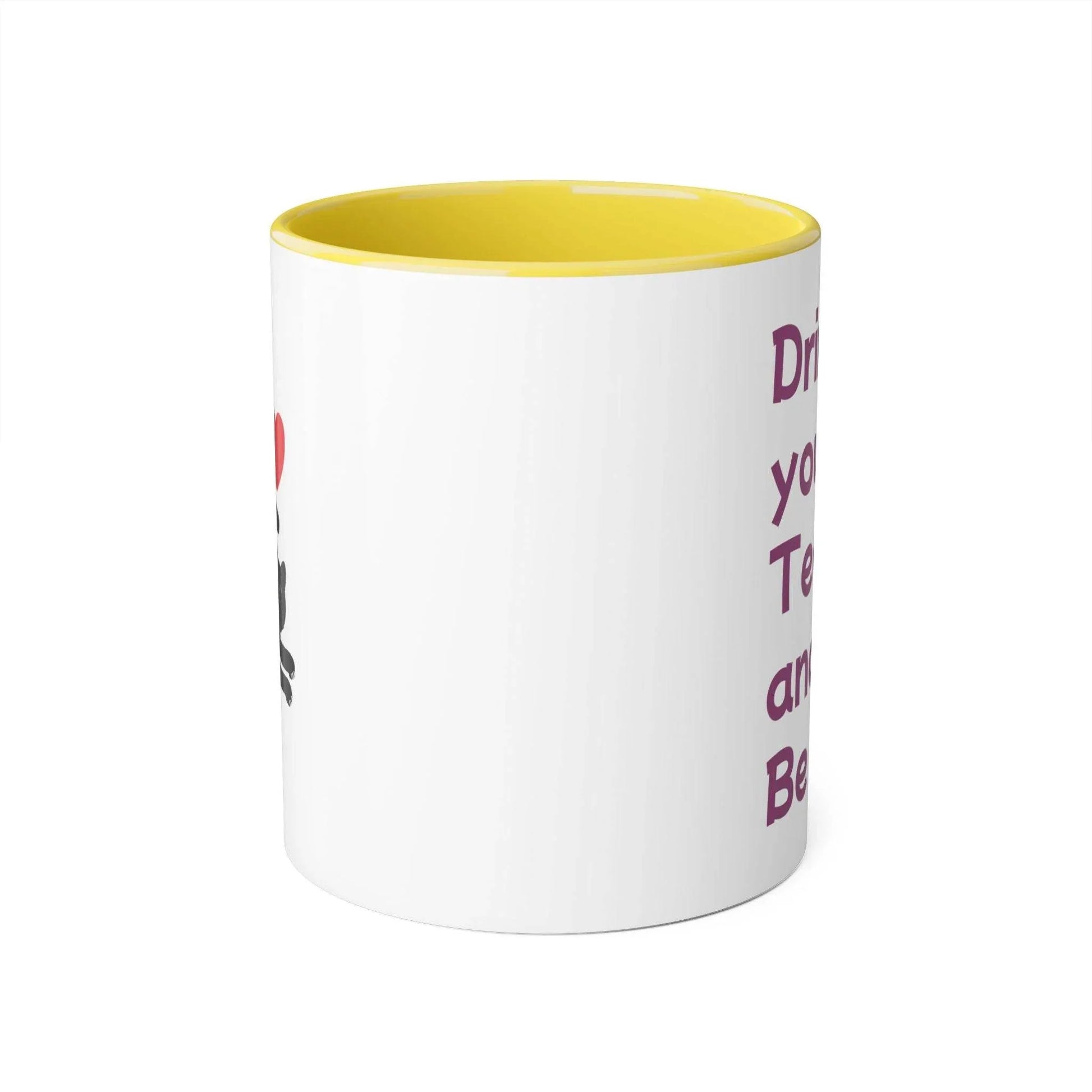 Drink your Tea Mug - 11oz Tea Cup for Cat Lovers - The Dreamer's Bookshop.
