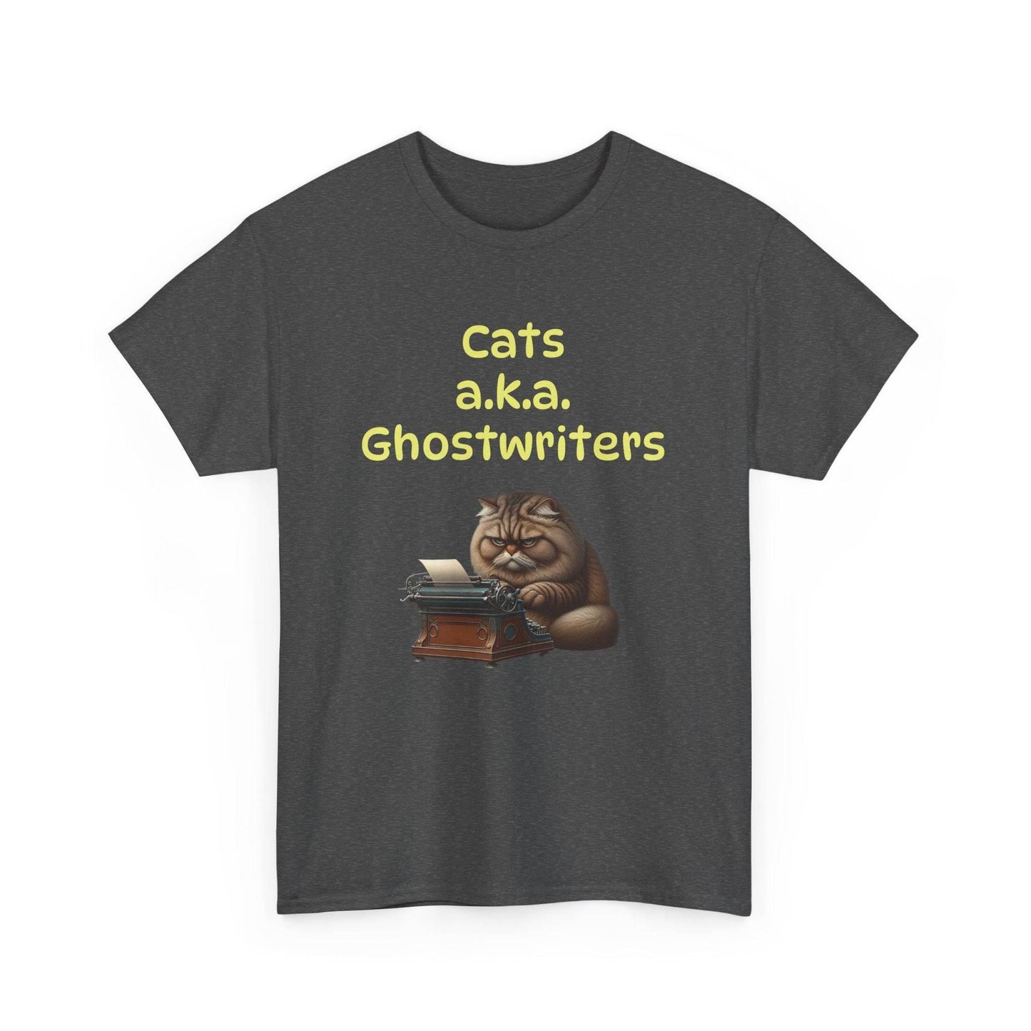 Cats Ghostwriters - A Unisex Heavy Cotton Tee - Perfect Gift for Book Lovers - The Dreamer's Bookshop.