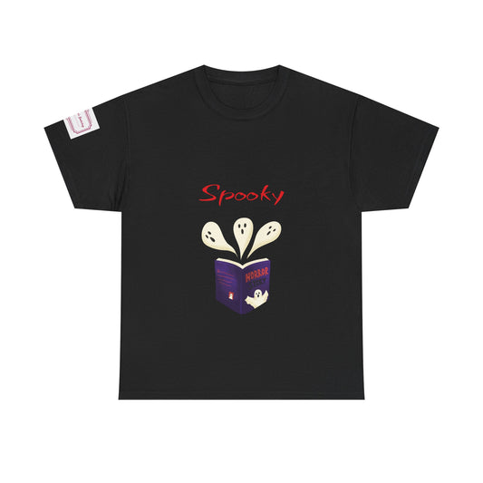 AU - Fiction - Unisex Heavy Cotton Tee - Spooky Books