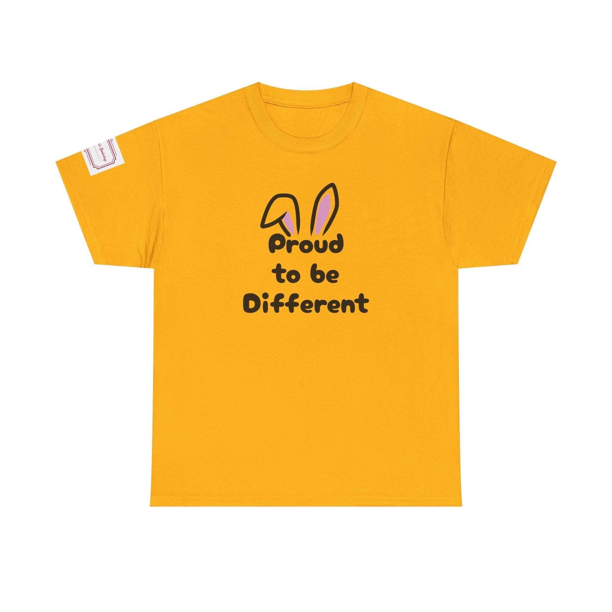 Proud to be Different Unisex Heavy Cotton Tee - Celebrate Individuality - The Dreamer's Bookshop.