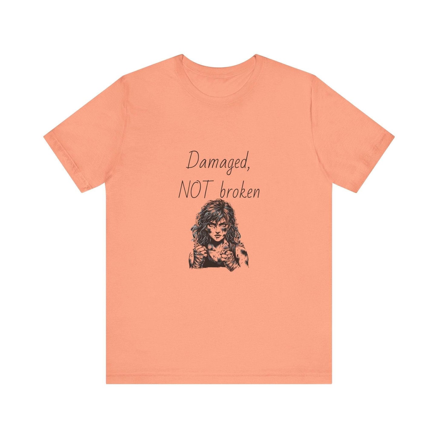 Fierce Survivor Unisex Short Sleeve Tee - Damaged, NOT broken - The Dreamer's Bookshop.