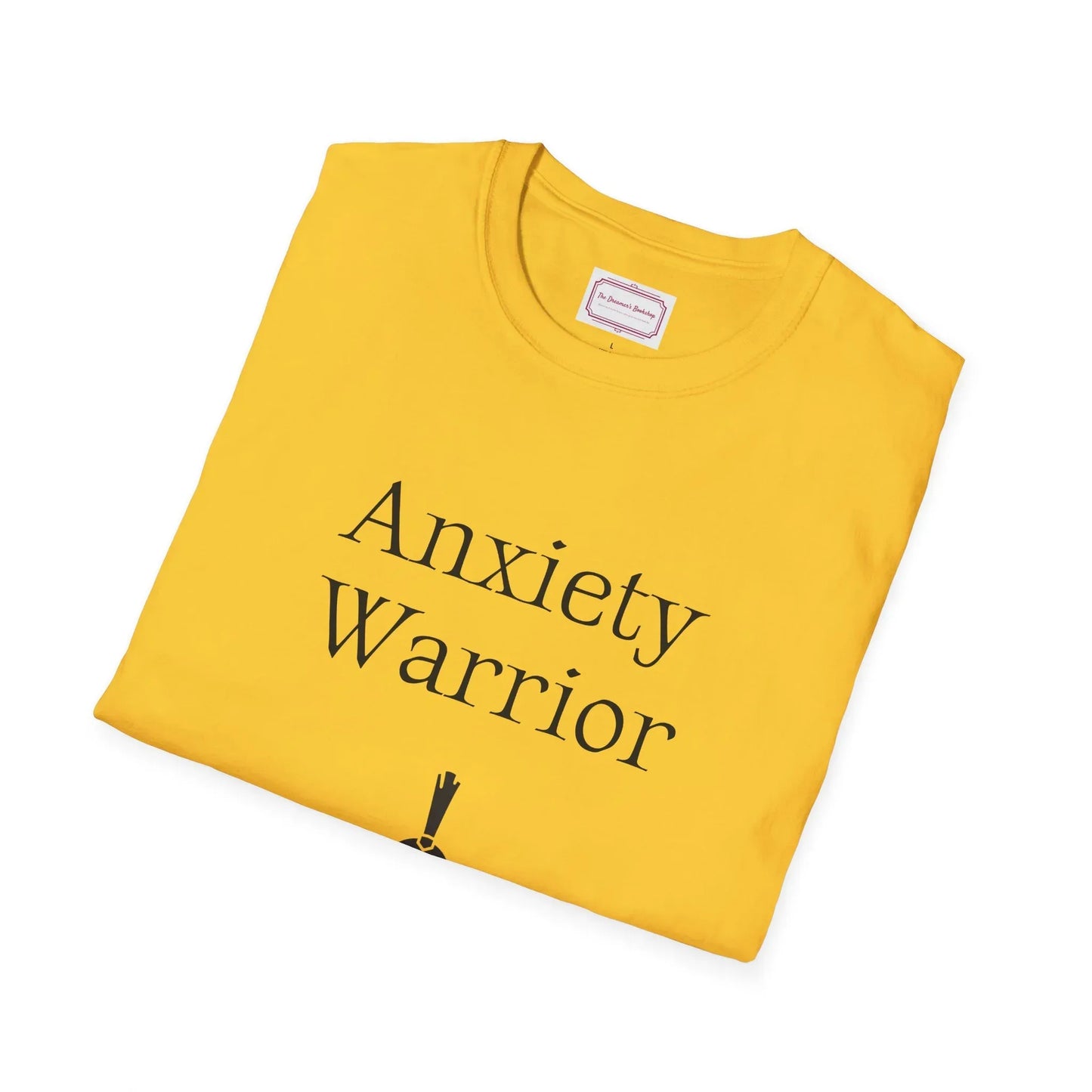 Anxiety Warrior Unisex Softstyle T-Shirt - Embrace Your Battles - The Dreamer's Bookshop.