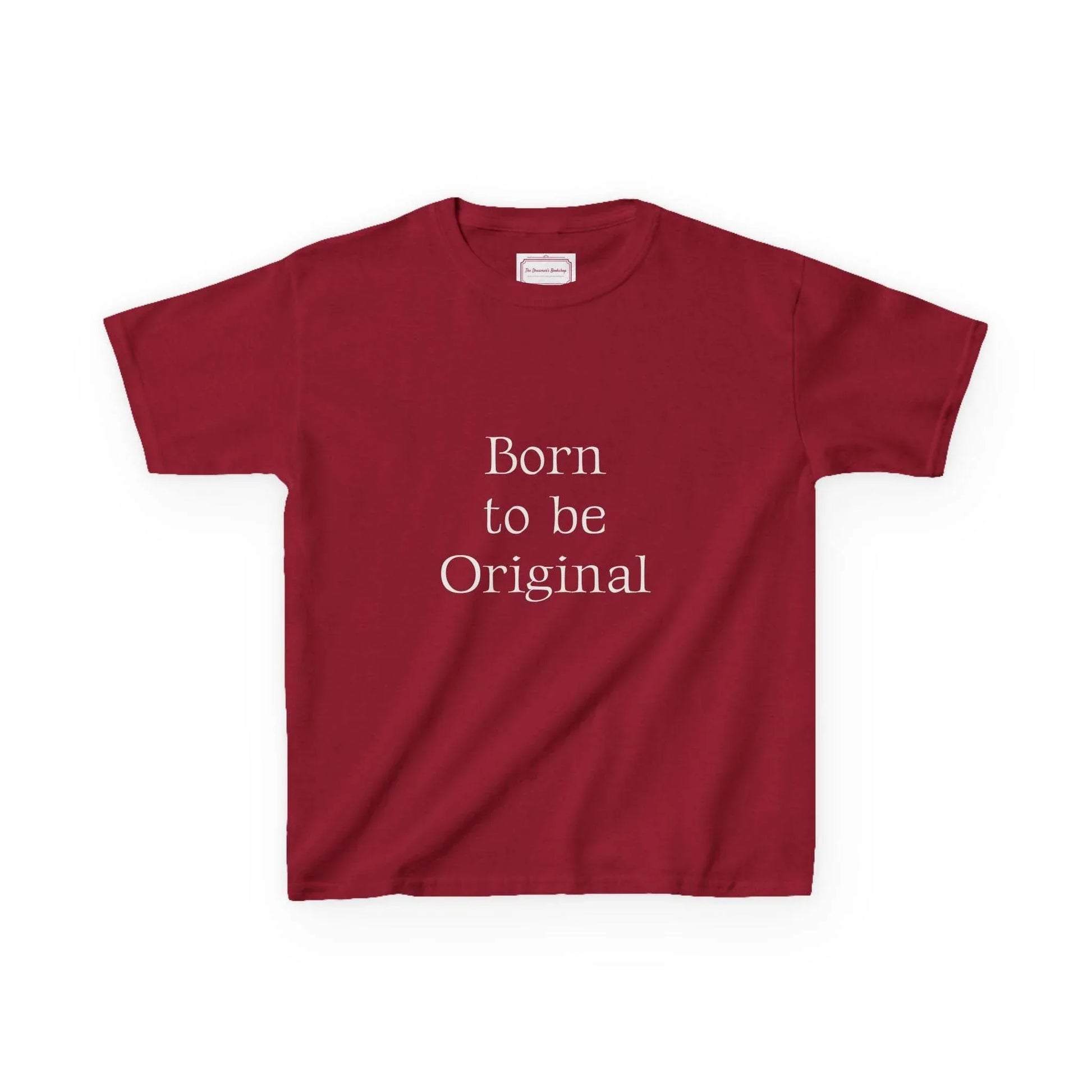 EU - Kids 'Born to be Original' Cotton Tee - Support Young Creators - The Dreamer's Bookshop.