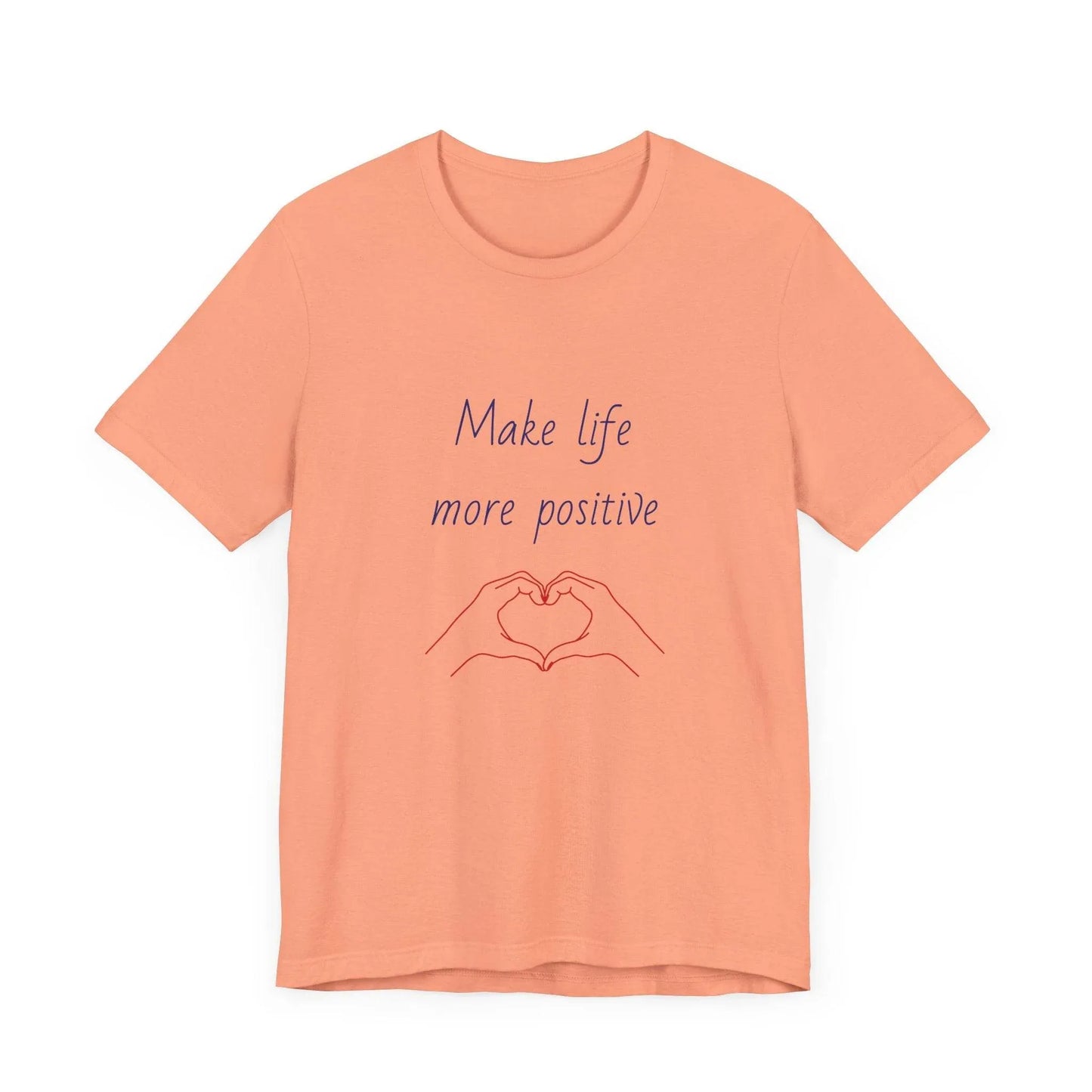 Positive Vibes Unisex Short Sleeve Tee - Make Life More Positive - The Dreamer's Bookshop.