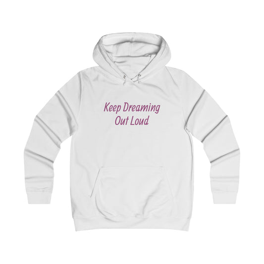 College Hoodie, Cute Hoodie "Keep Dreaming" Sweatshirt, Cozy Gift for Readers