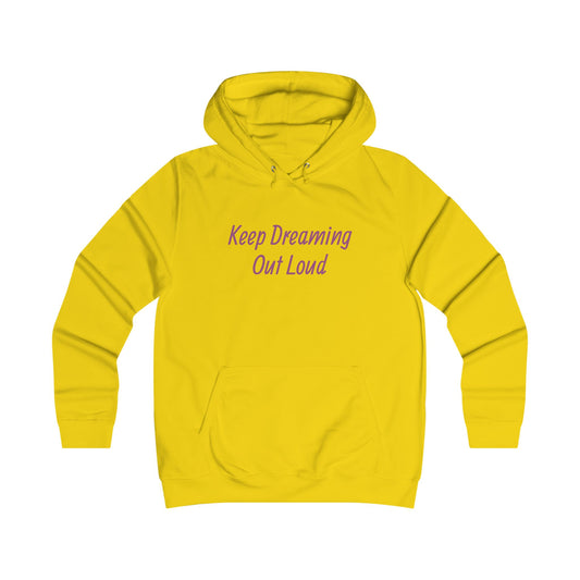 College Hoodie, Cute Hoodie "Keep Dreaming" Sweatshirt, Cozy Gift for Readers