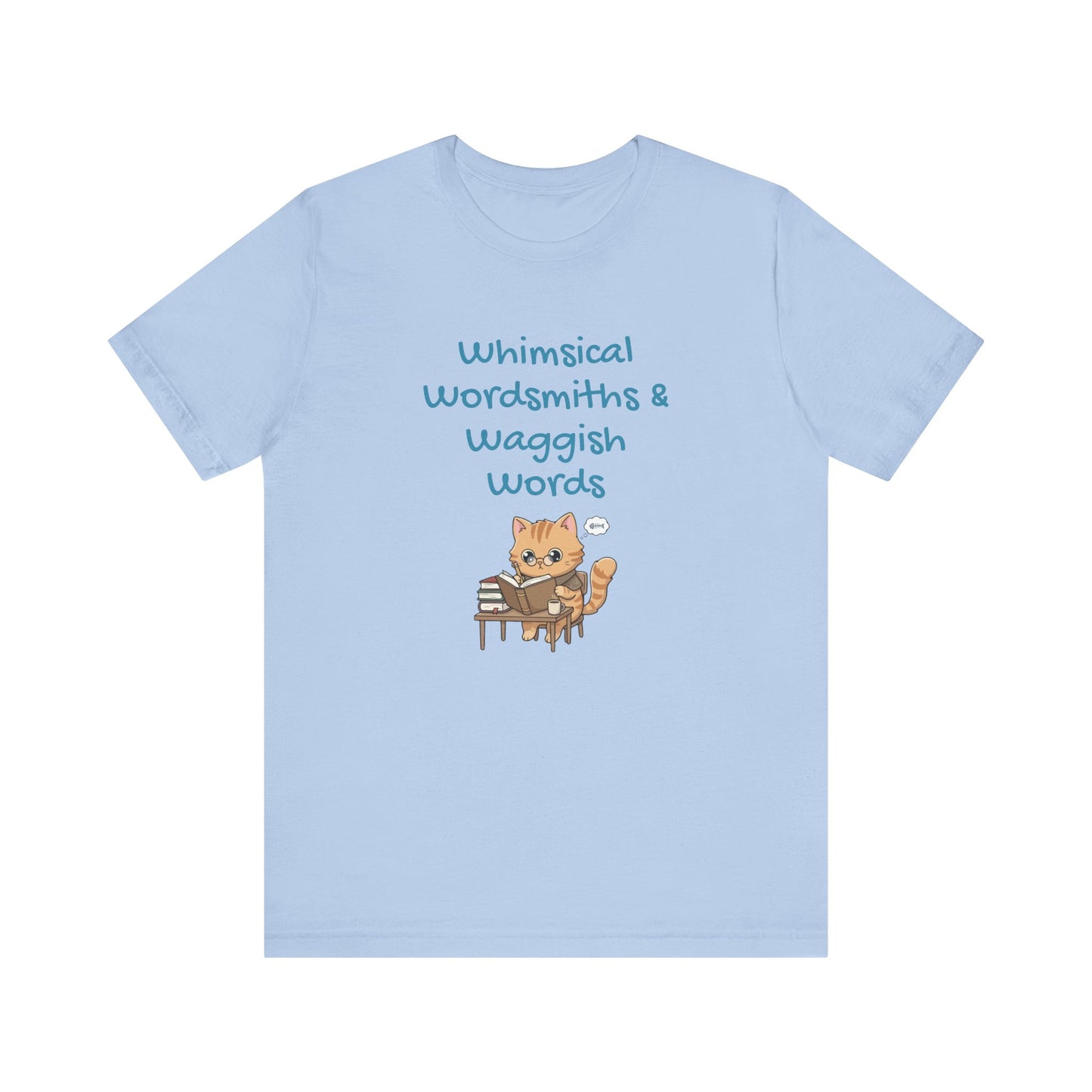 Whimsical Wordsmiths Short Sleeve Tee - Creative Gift for Writers