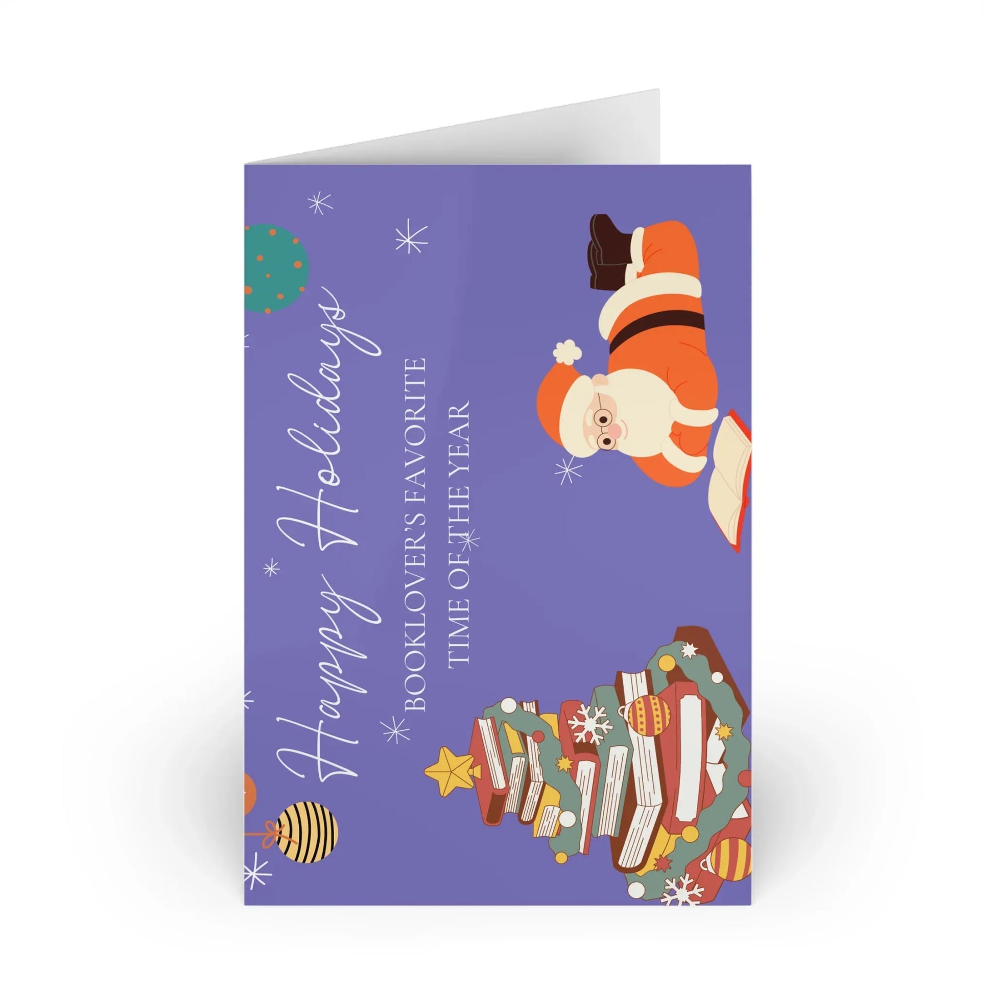The Dreamer's Bookshop "Booklover's XMas" Cute Christmas Cards - The Dreamer's Bookshop.
