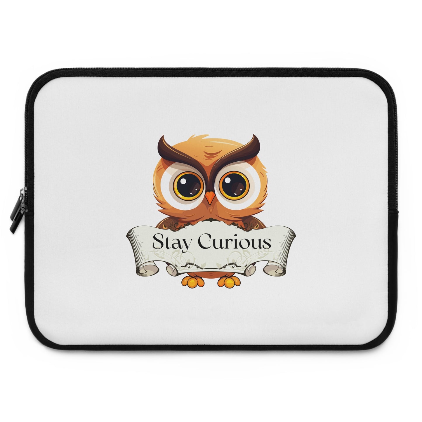 Laptop Sleeve "Stay Curious" Perfect for Book Lovers