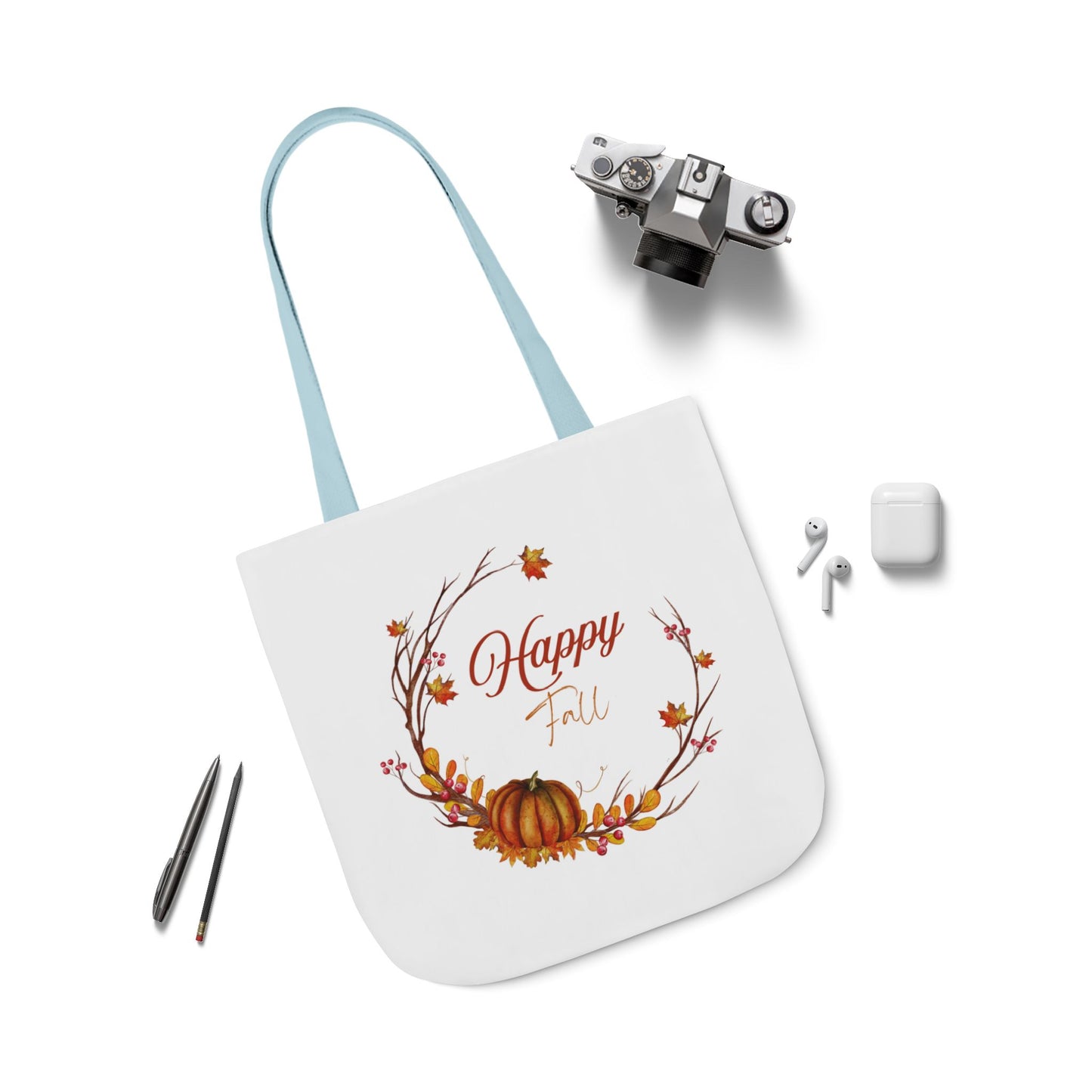 Happy Fall Tote Bag - Perfect for Book Lovers & Indie Authors