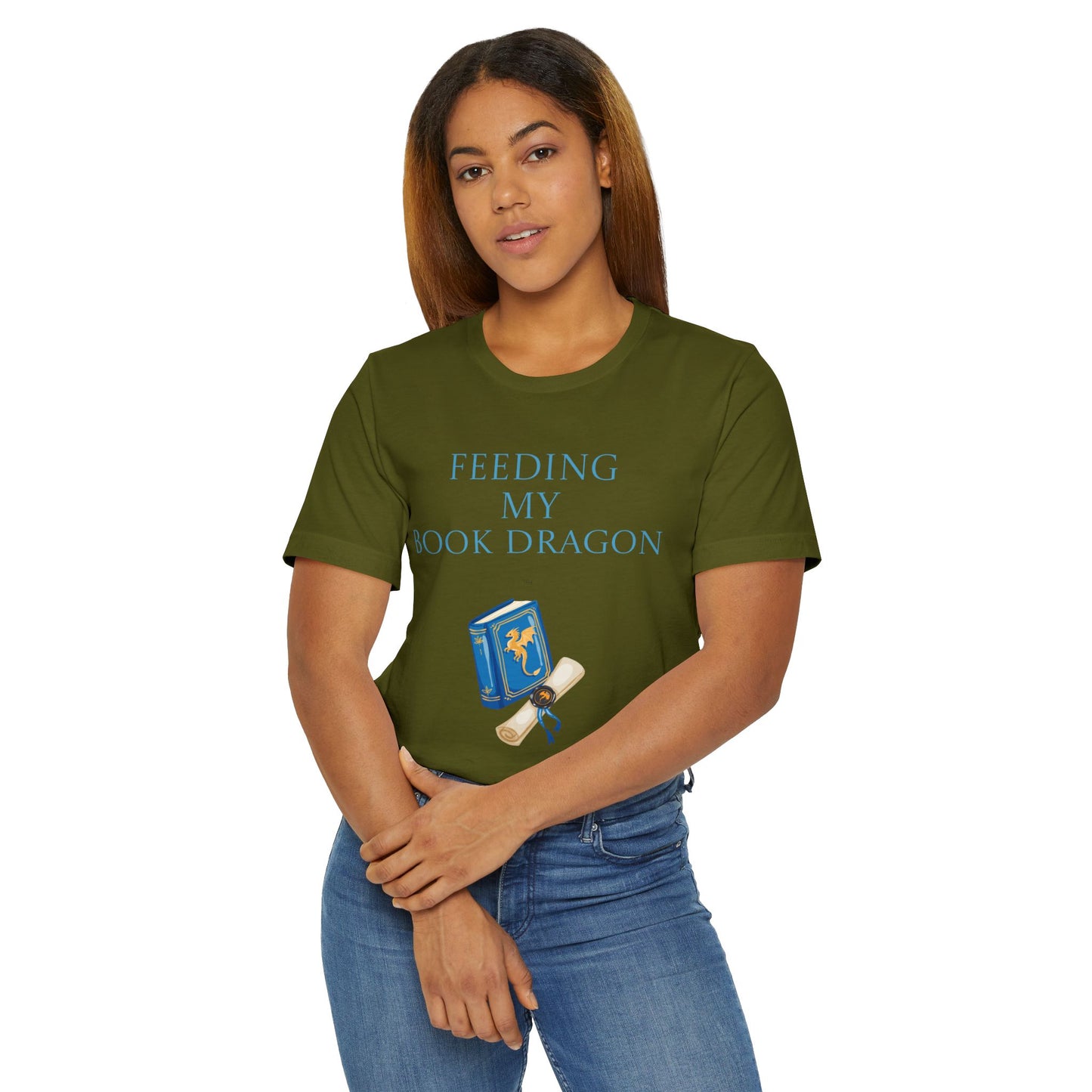 Unisex Jersey T-Shirt - Book Dragon