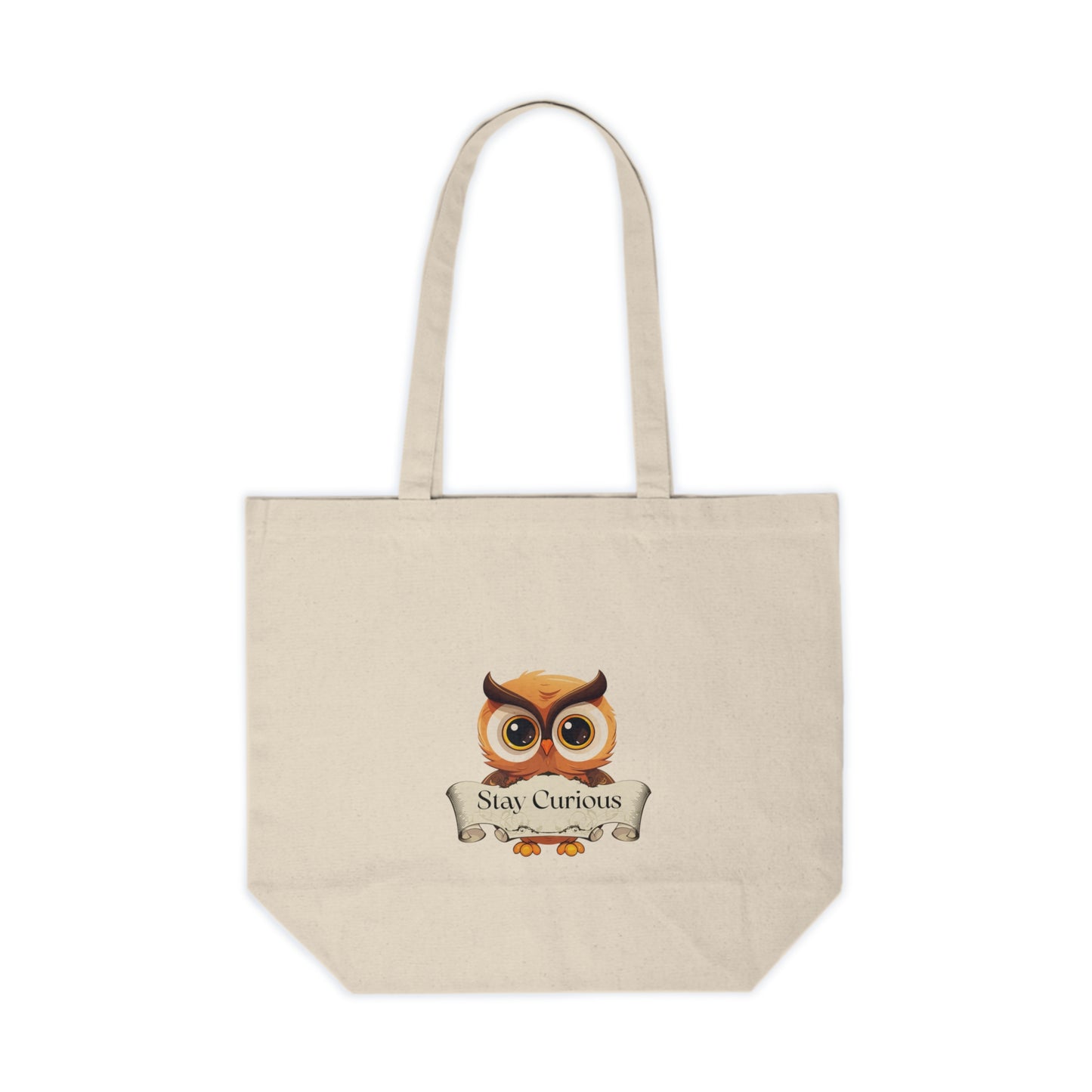 Canvas Shopping Tote for Book Lovers - Stay Curious - The Dreamer's Bookshop Designs