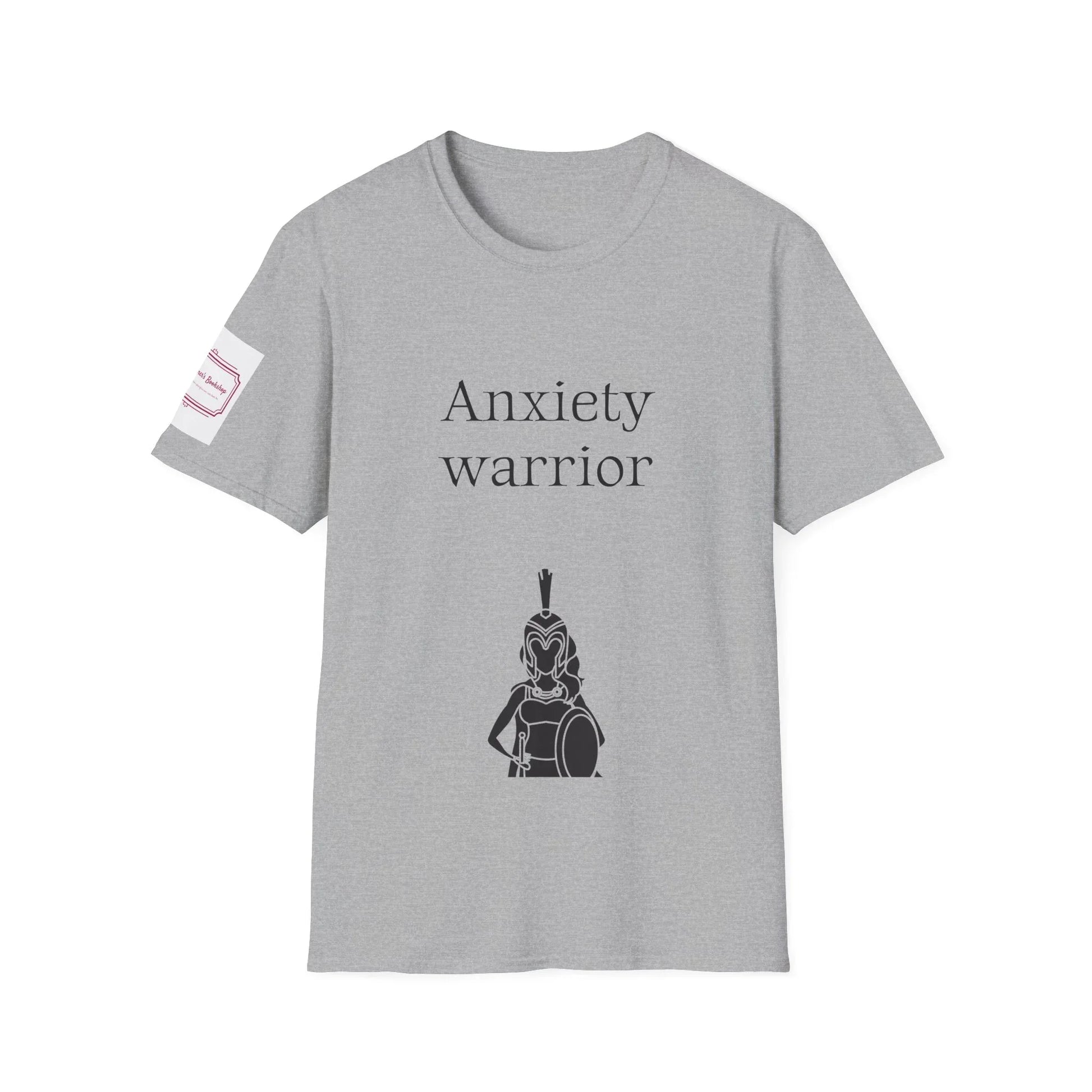 Anxiety Warrior Unisex Softstyle T-Shirt - Empower Your Battle - The Dreamer's Bookshop.