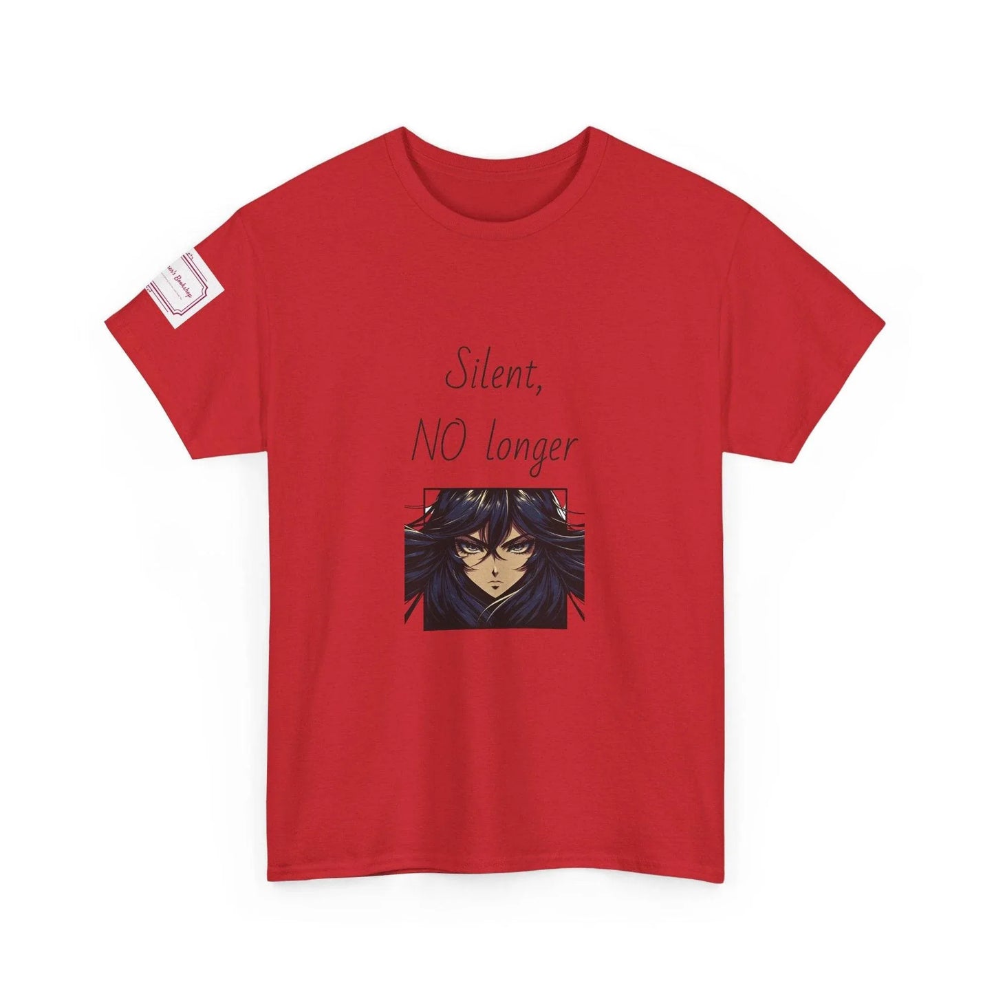 Silent, NO longer - Inspirational Unisex Heavy Cotton Tee - The Dreamer's Bookshop.