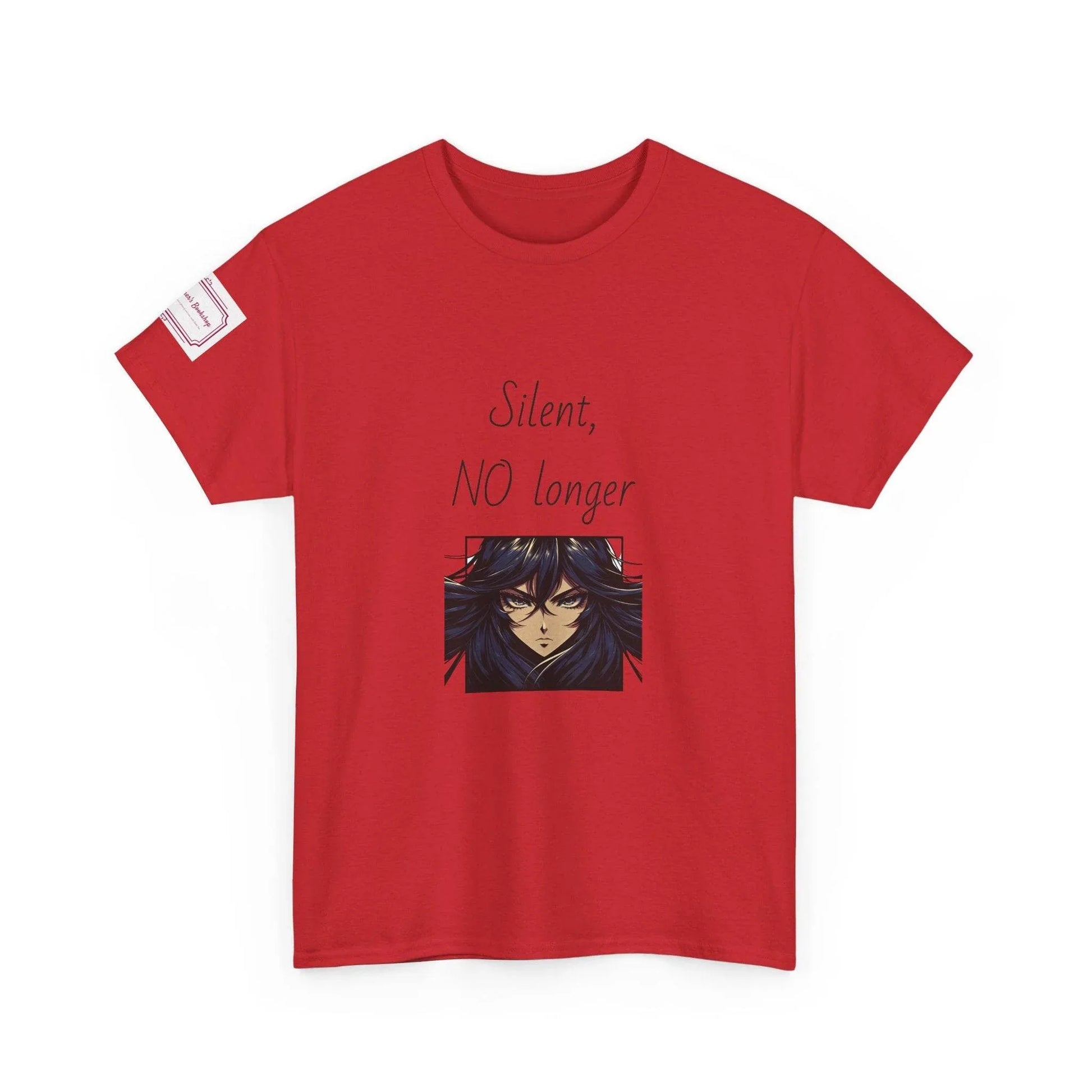 Silent, NO longer - Inspirational Unisex Heavy Cotton Tee - The Dreamer's Bookshop.