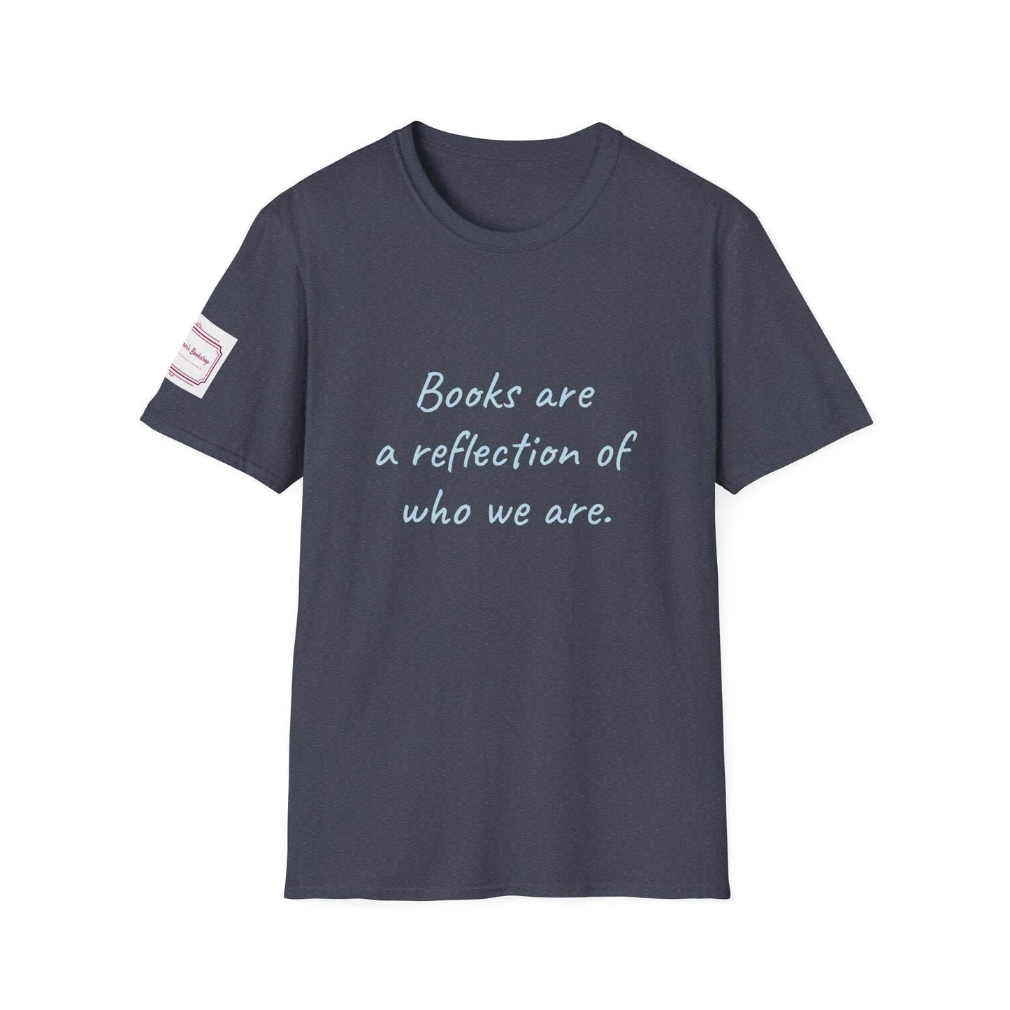 Books Are a Reflection Unisex Softstyle T-Shirt – Perfect for Book Lovers & Readers - The Dreamer's Bookshop.