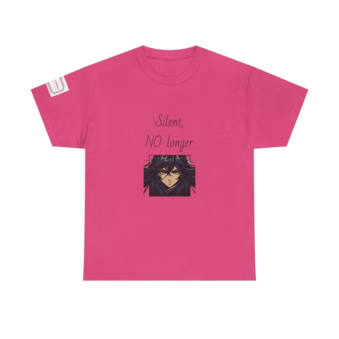 Silent, NO longer - Inspirational Unisex Heavy Cotton Tee - The Dreamer's Bookshop.