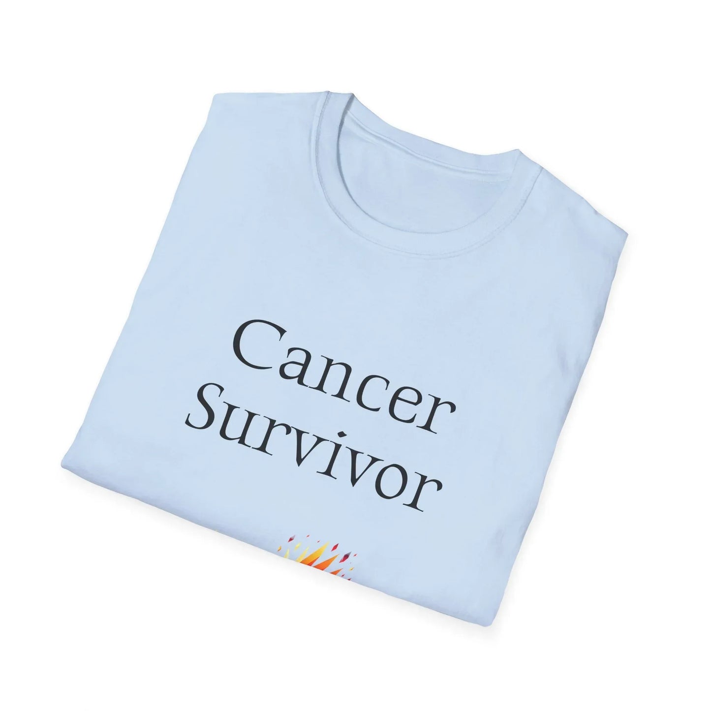Cancer Survivor Unisex Softstyle T-Shirt - Empowering Graphic Tee for Mental Health Awareness - The Dreamer's Bookshop.