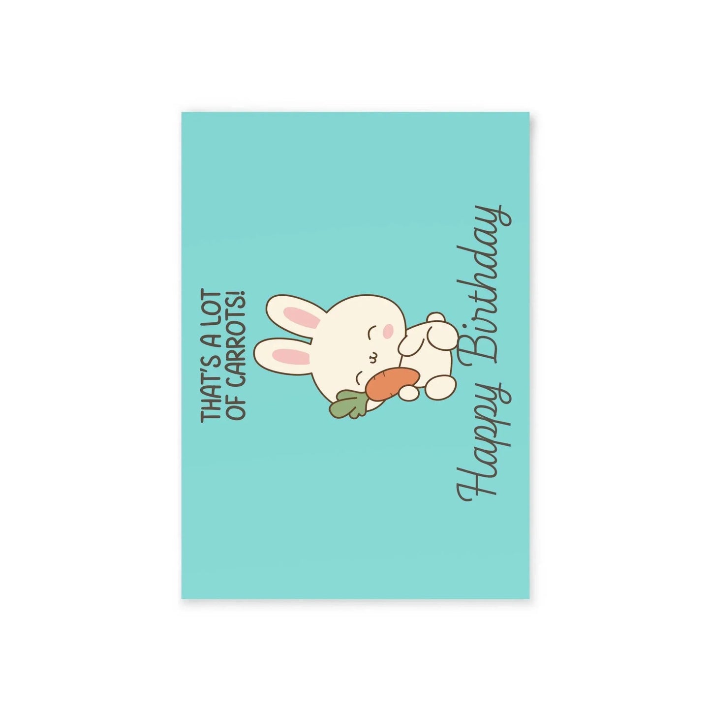 The Dreamer's Bookshop Cute "Lot of Carrots" Bunny Birthday Card - The Dreamer's Bookshop.