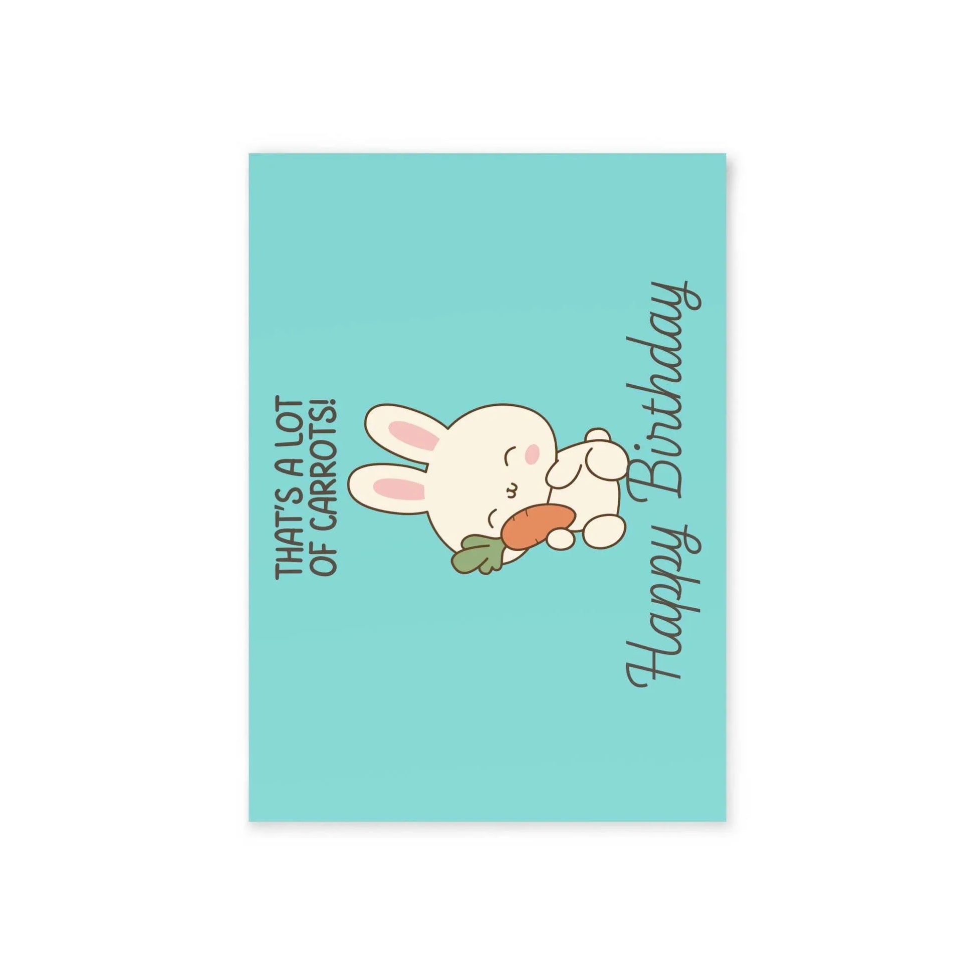 The Dreamer's Bookshop Cute "Lot of Carrots" Bunny Birthday Card - The Dreamer's Bookshop.