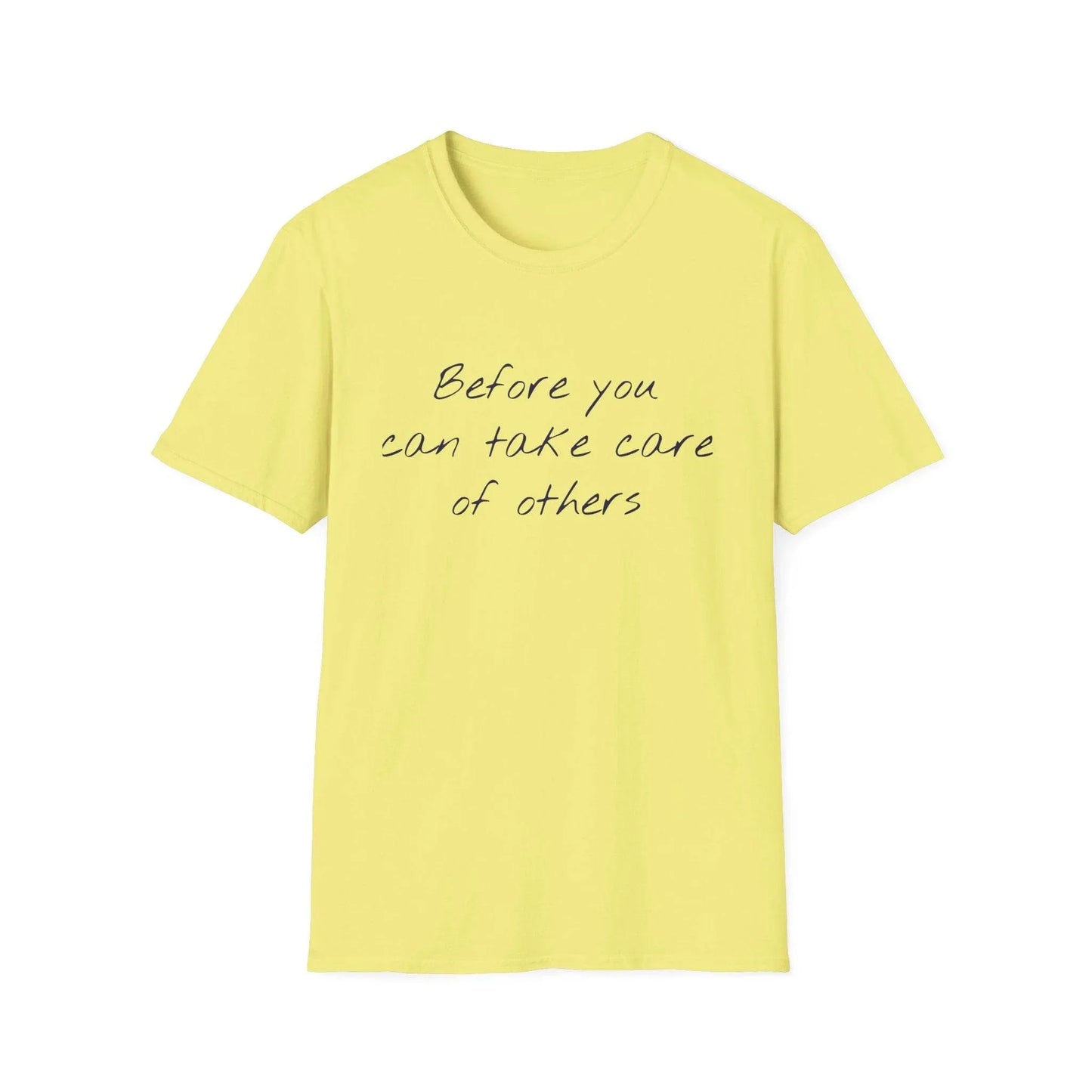 Unisex Softstyle T-Shirt - 'Take Care' Inspirational - The Dreamer's Bookshop.