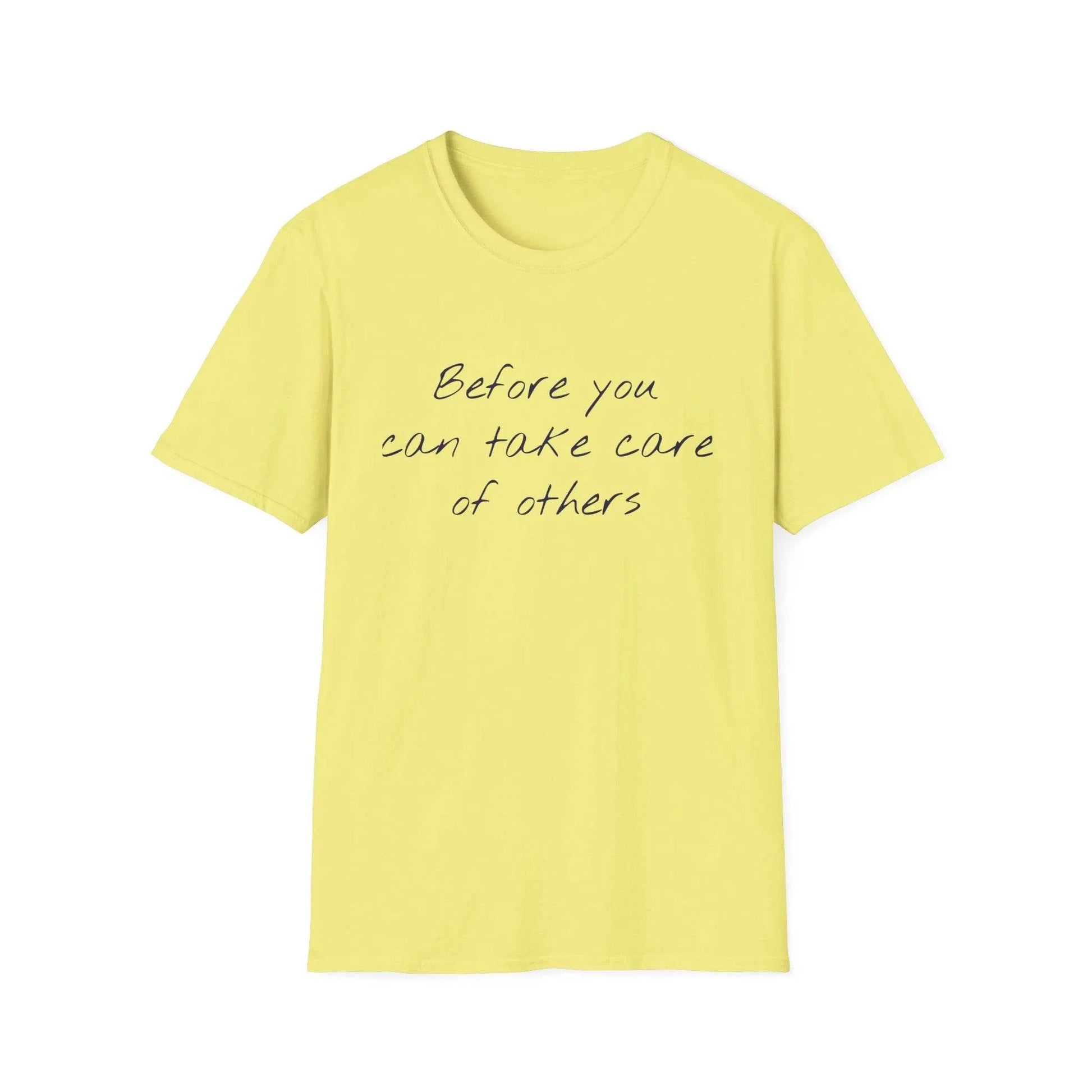 Unisex Softstyle T-Shirt - 'Take Care' Inspirational - The Dreamer's Bookshop.