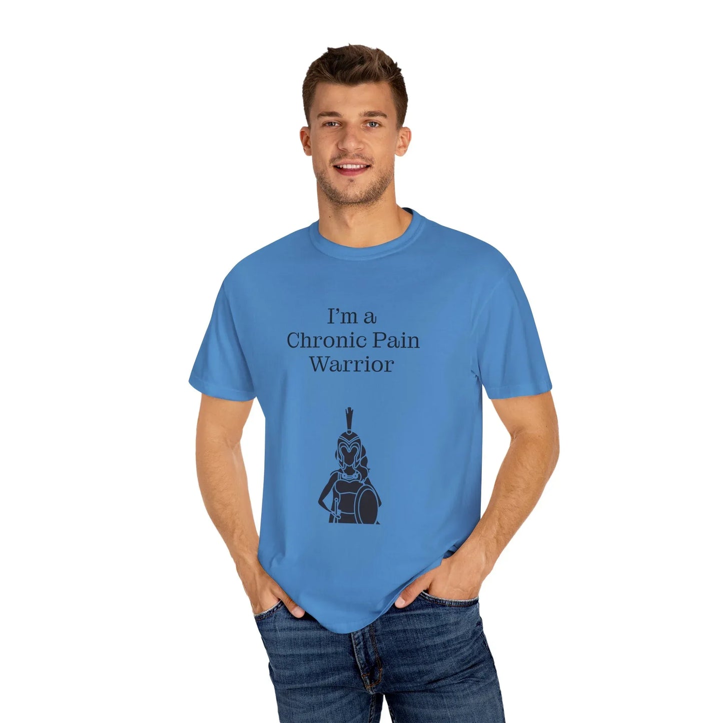 Chronic Pain Warrior Unisex Garment-Dyed T-Shirt - Empowering Supportive Apparel - The Dreamer's Bookshop.