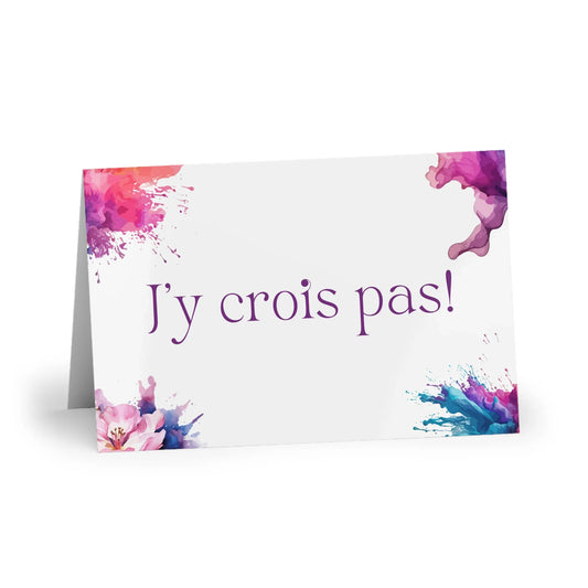 The Dreamer's Bookshop "J'y crois pas" Exclamation Card - The Dreamer's Bookshop.