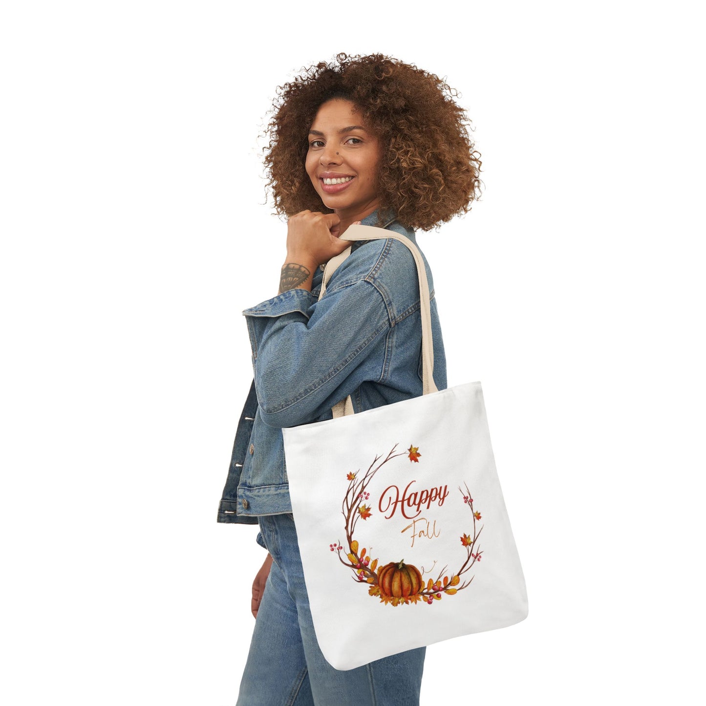 Happy Fall Tote Bag - Perfect for Book Lovers & Indie Authors
