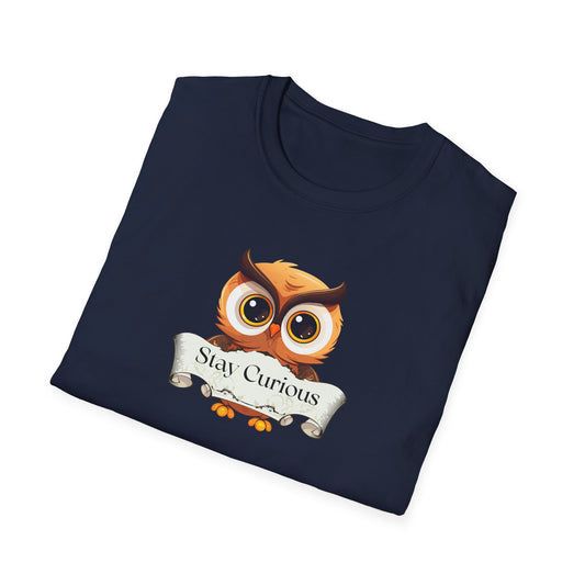 Unisex T-Shirt - "Stay Curious" for Book Lovers